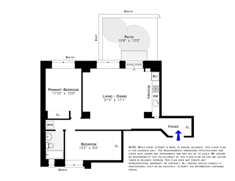 Floorplan for 250 West 103rd Street