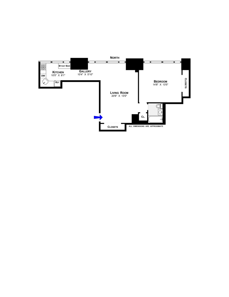 Floorplan for 720 Greenwich Street, 2V