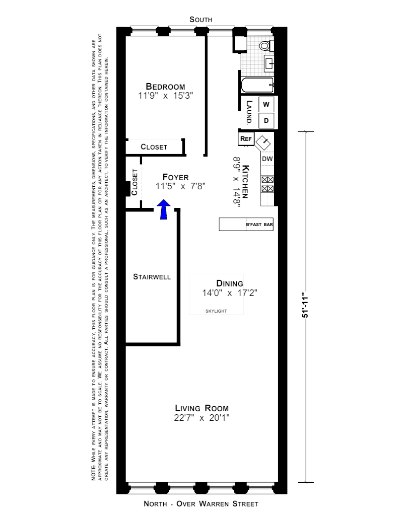 Floorplan for 73 Warren Street, 6