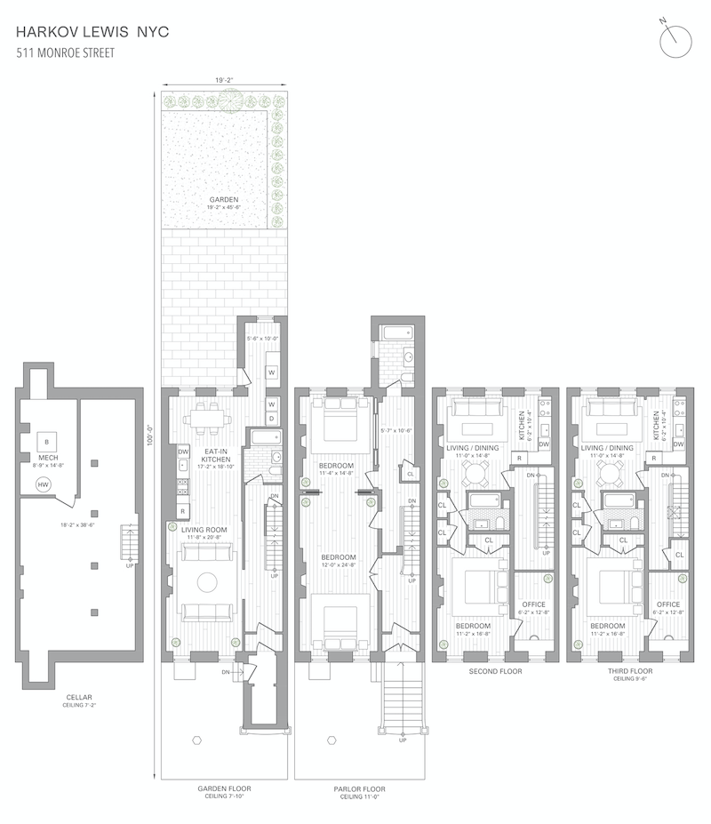 Floorplan for 511 Monroe Street