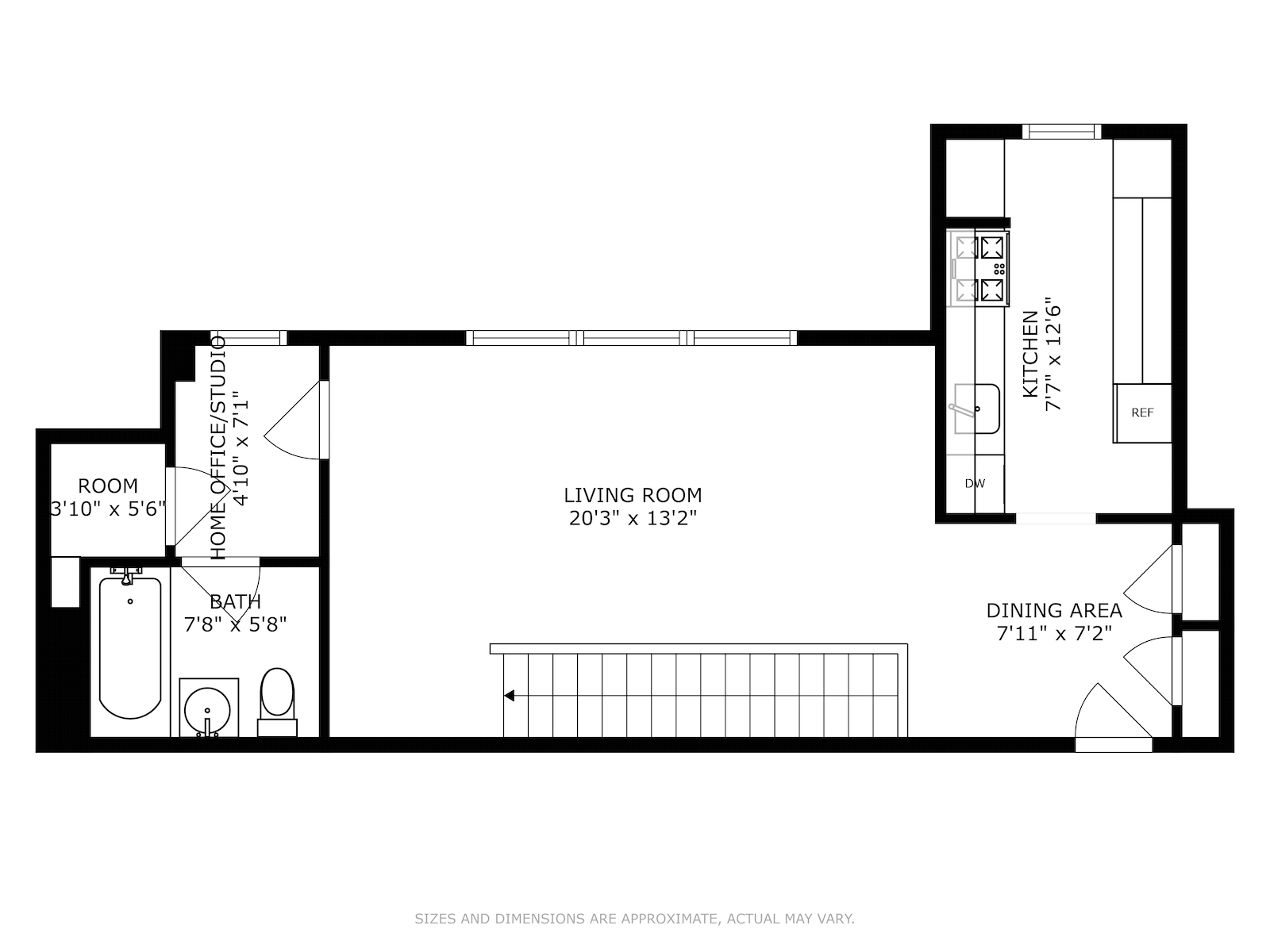 Floorplan for 185 Prospect Park Sw, 304
