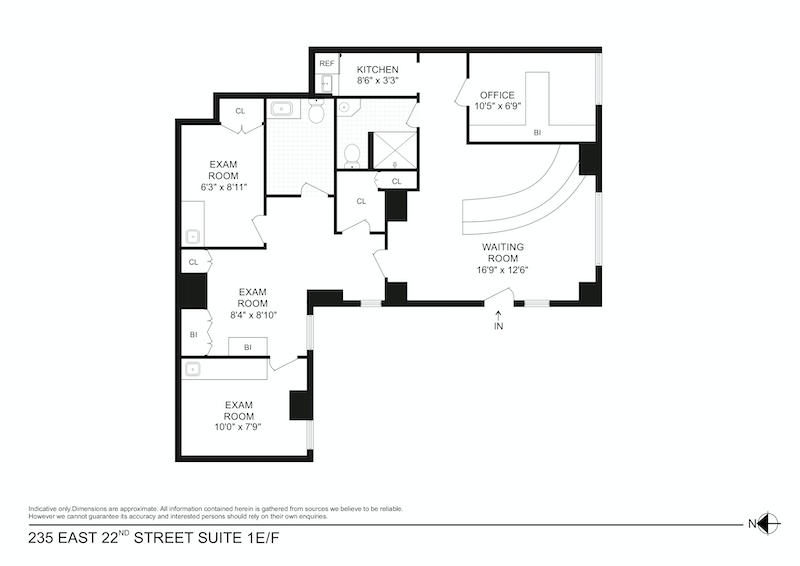 Floorplan for 235 East 22nd Street  Suite, 1EF