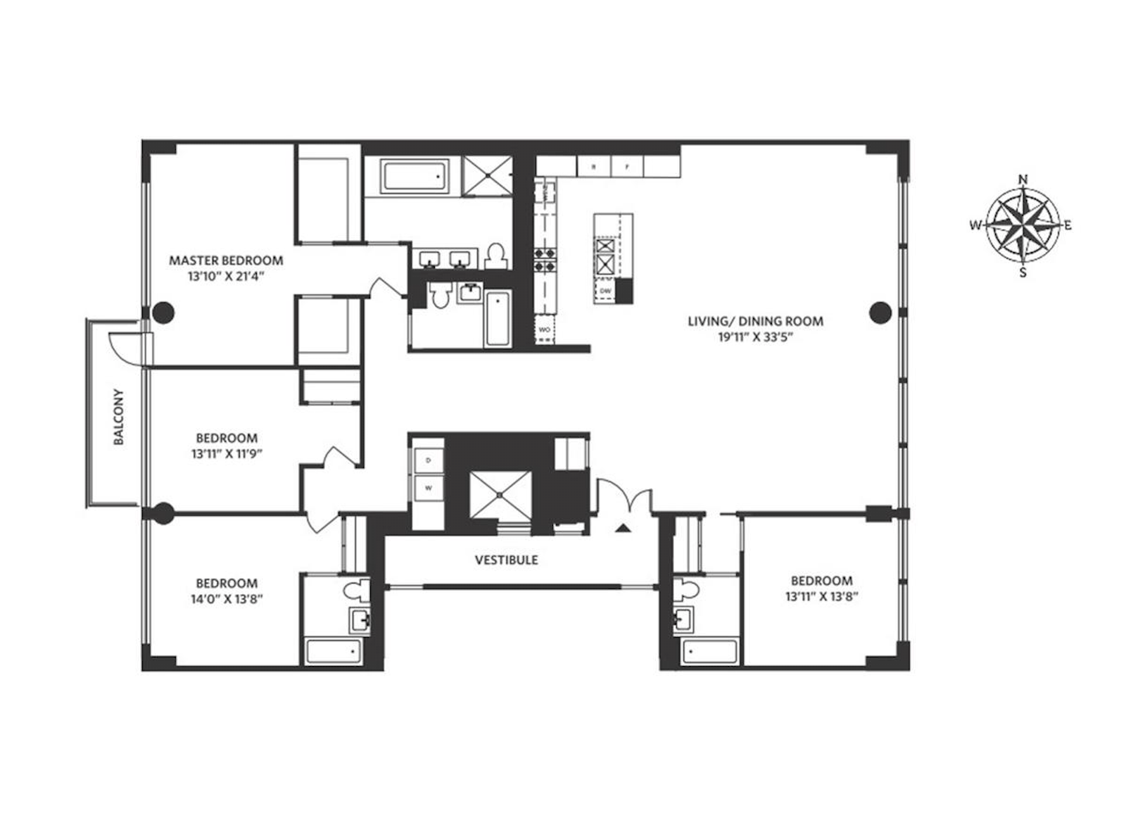 Floorplan for 139 Wooster Street, PH1