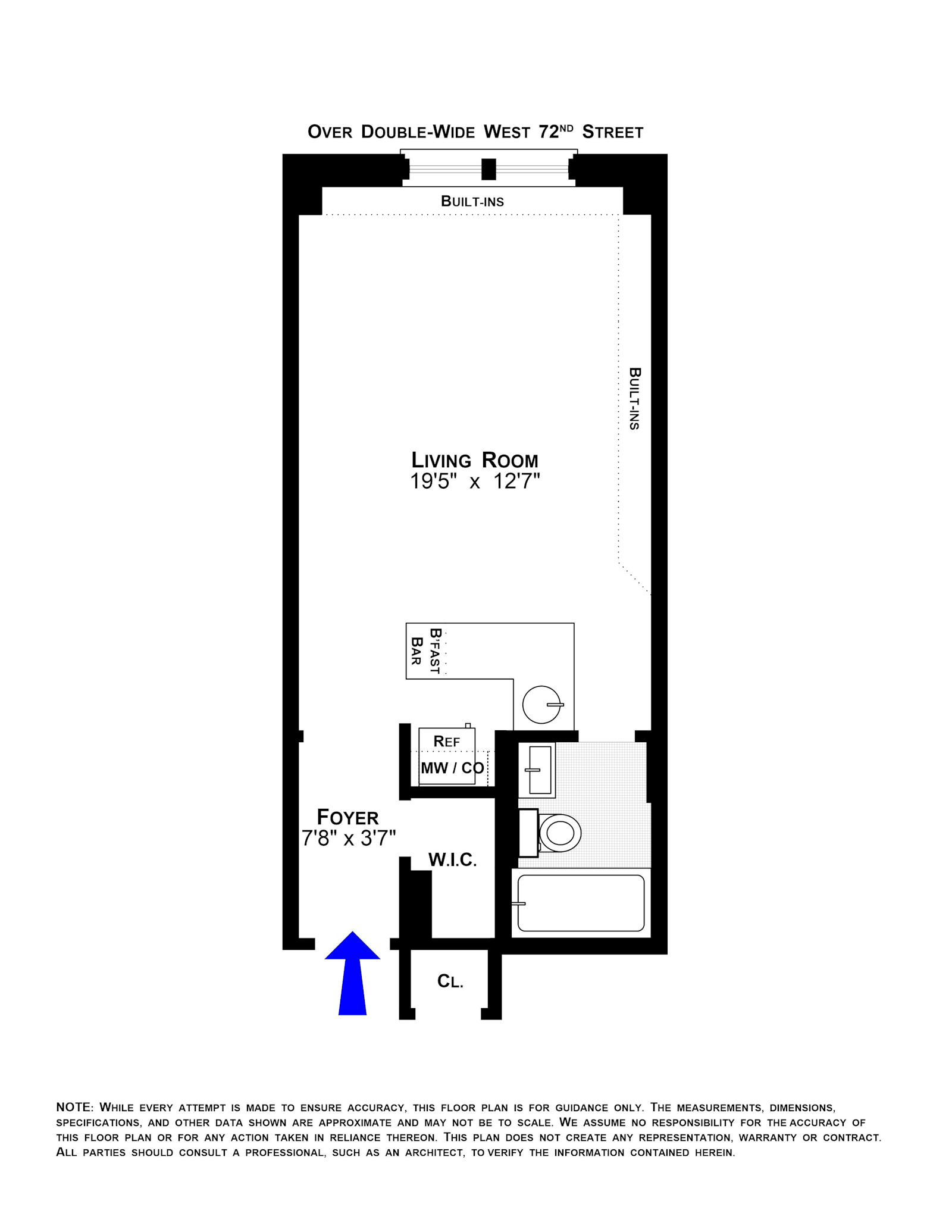 Floorplan for 40 West 72nd Street, 81C