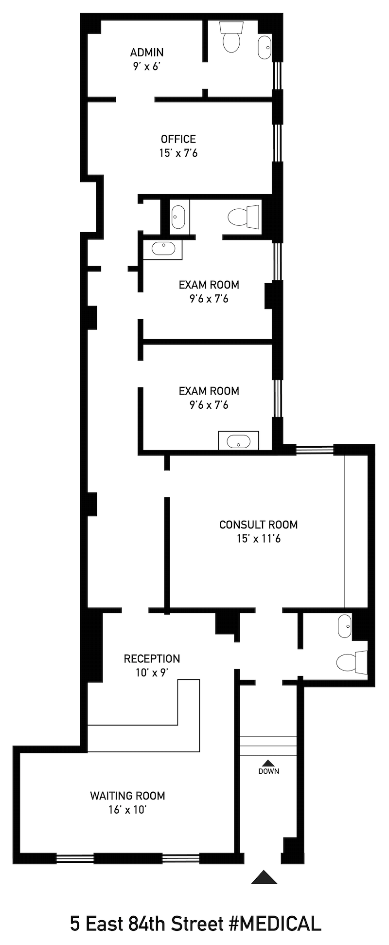 Floorplan for 5 East 84th Street, MEDICAL
