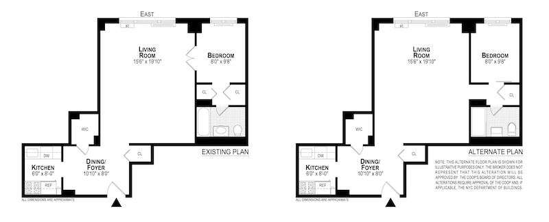 Floorplan for 77 Seventh Avenue, 17B