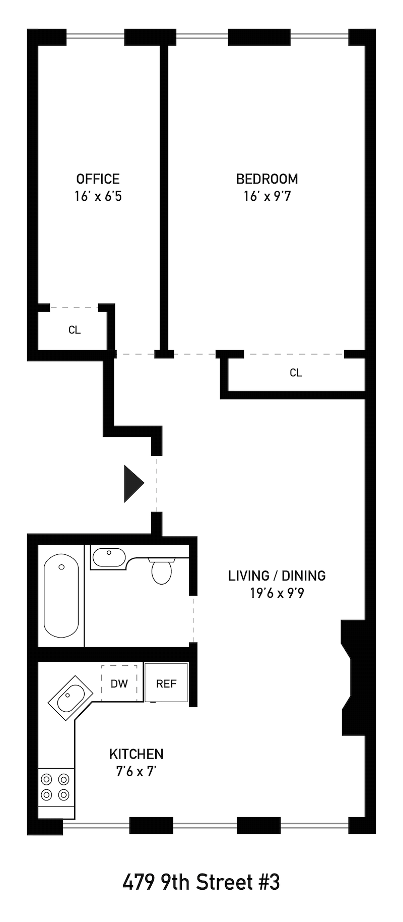 Floorplan for 479 9th Street, 3