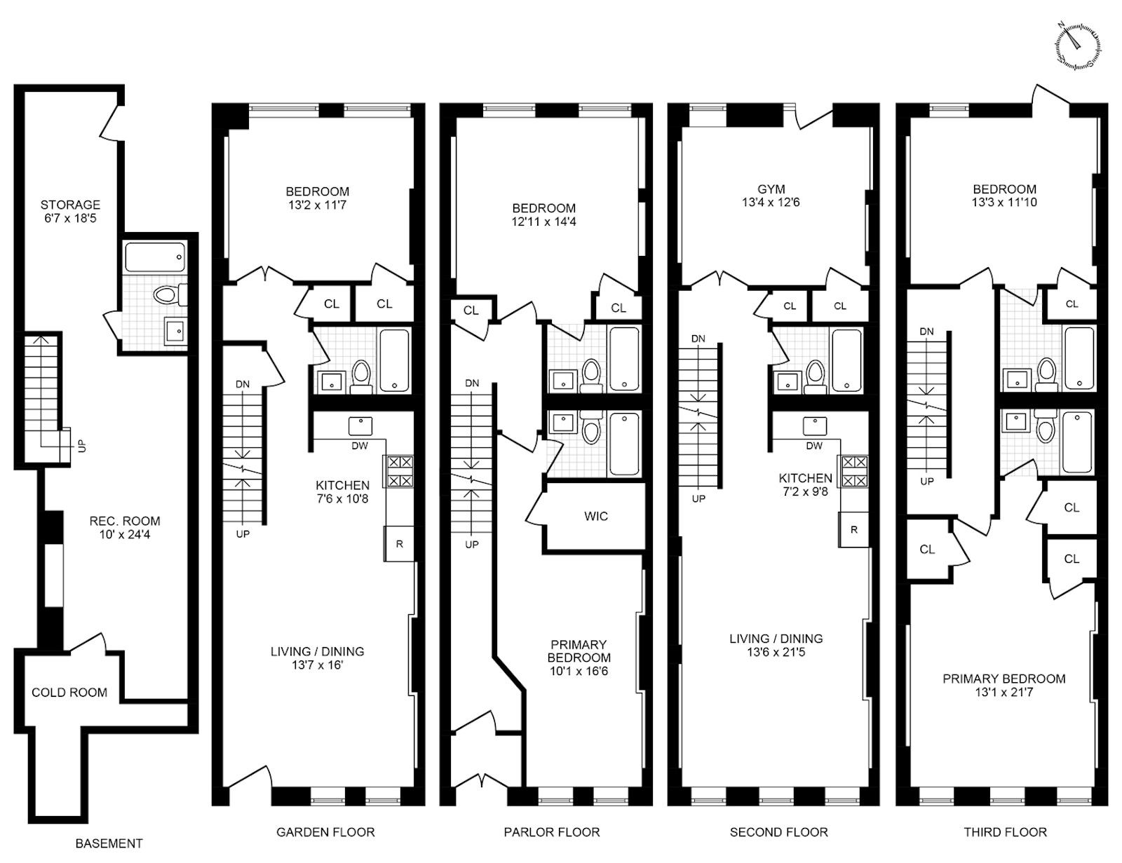 Floorplan for 319 West 137th Street