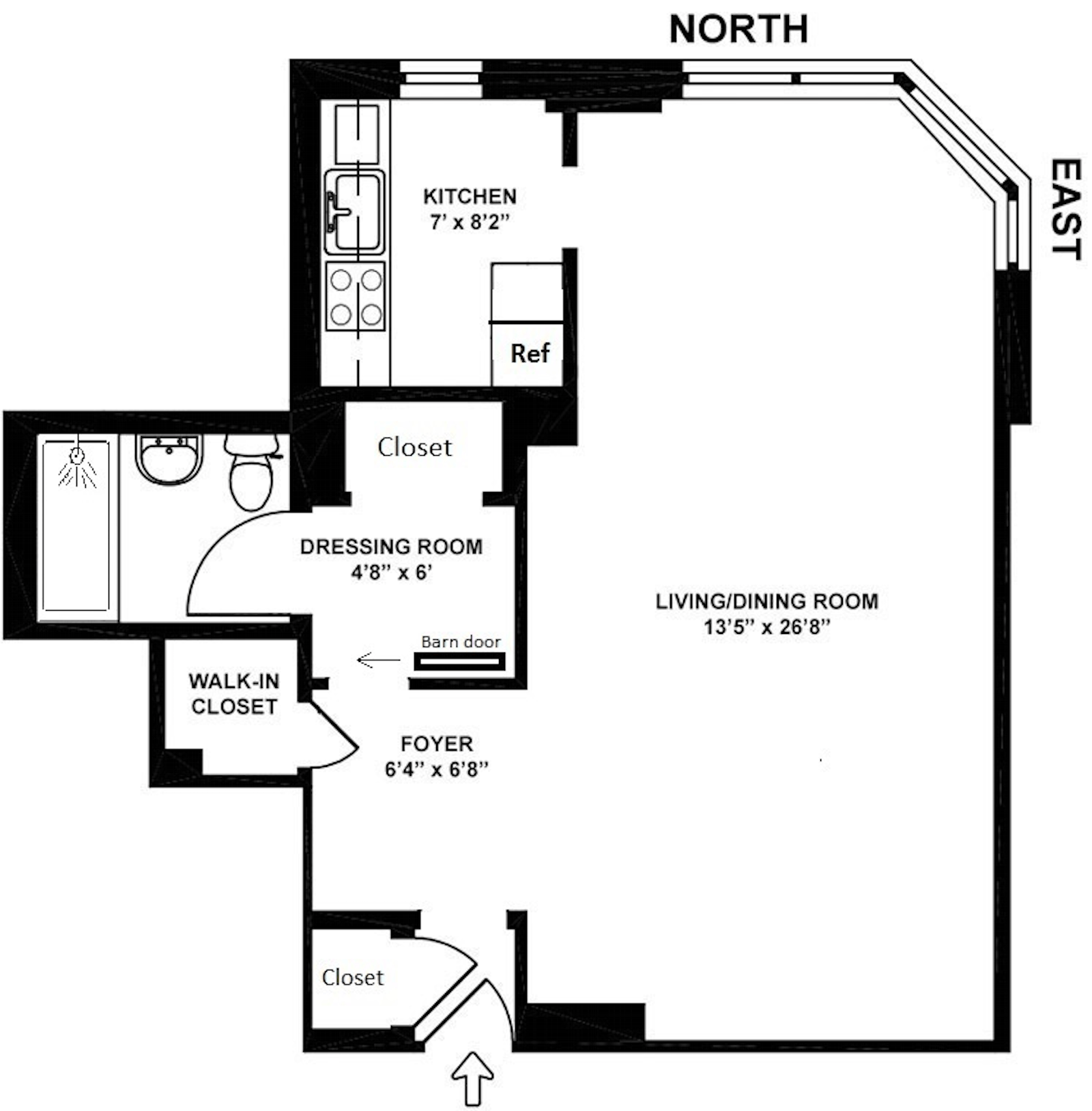 Floorplan for 430 East 56th Street, 2D