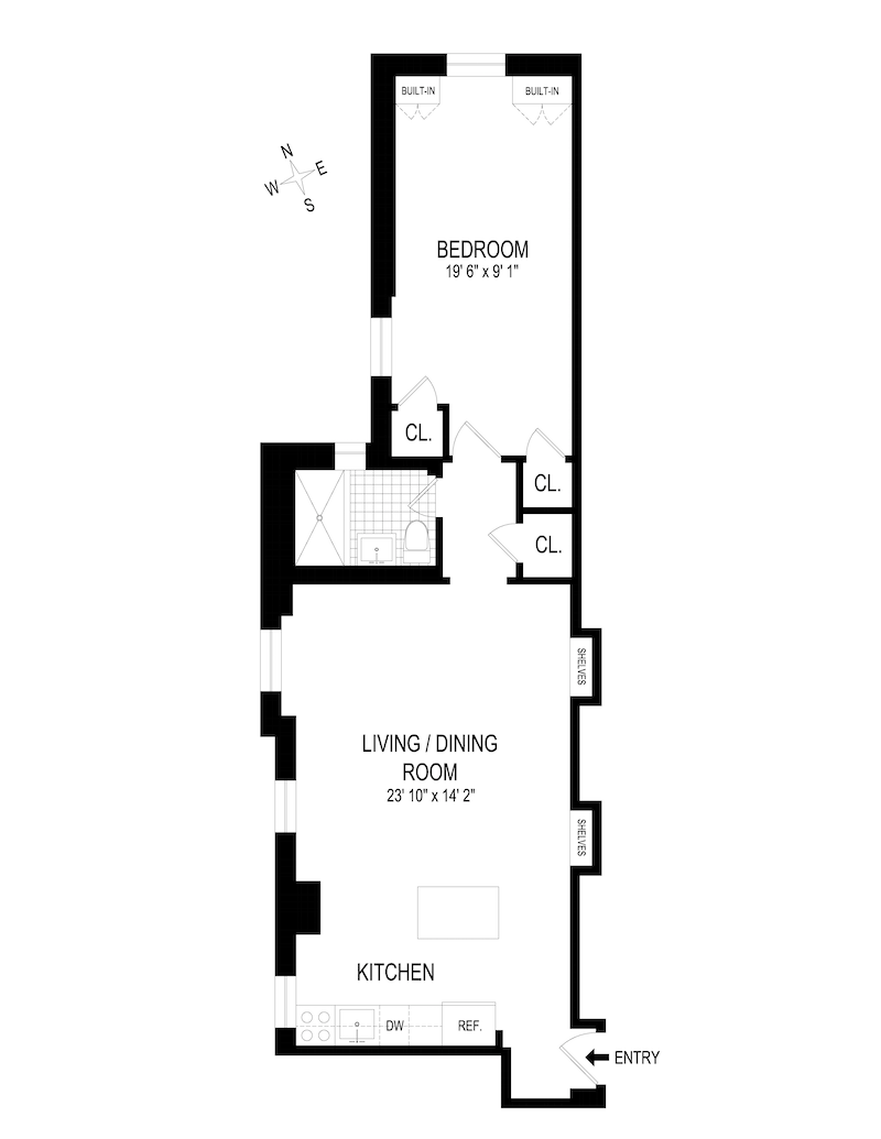 Floorplan for 133 East 30th Street, 4C
