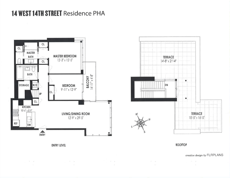 Floorplan for 14 West 14th Street, PHA