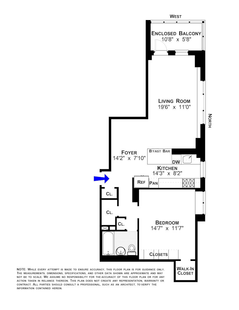 Floorplan for 475 FDR Drive, L1504