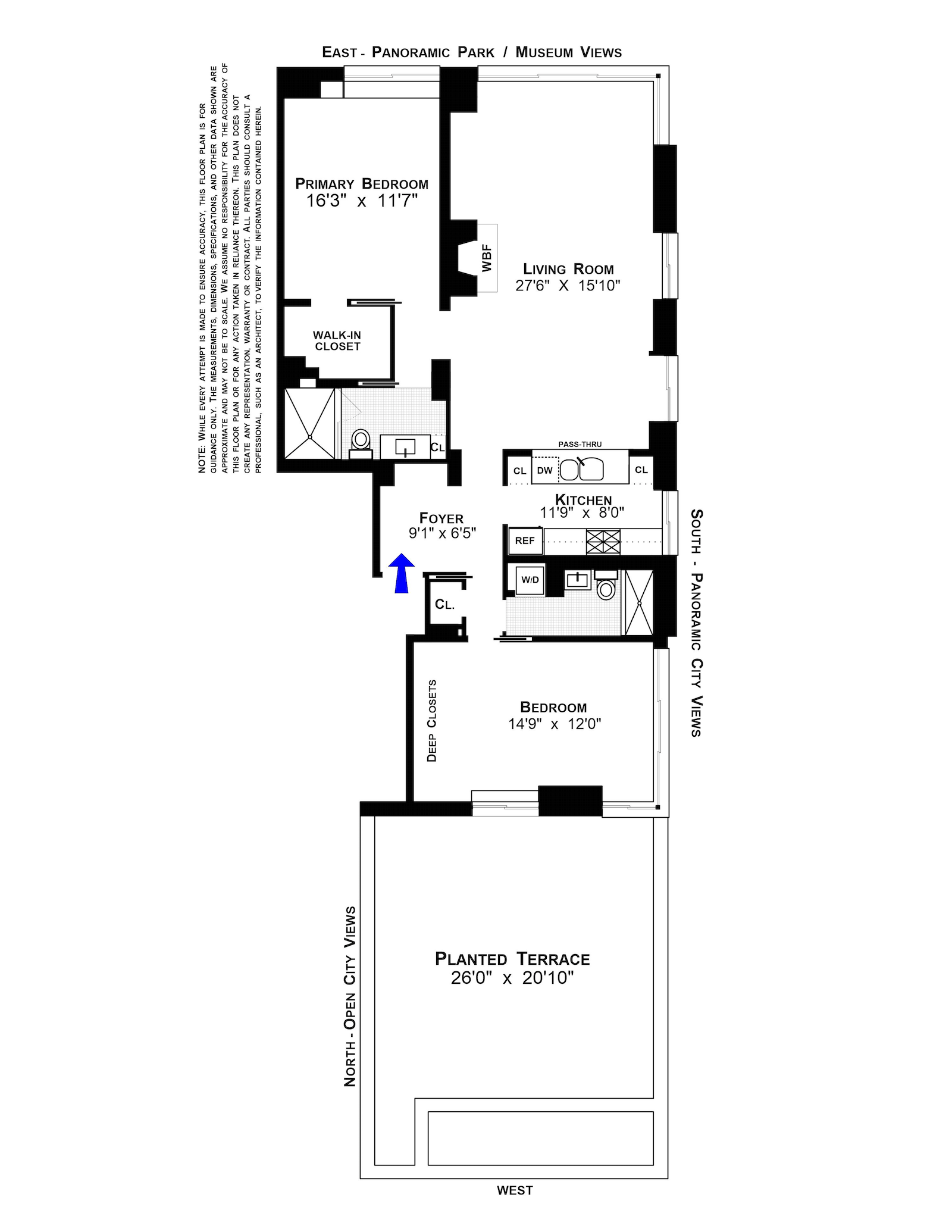 Floorplan for 101 West 79th Street