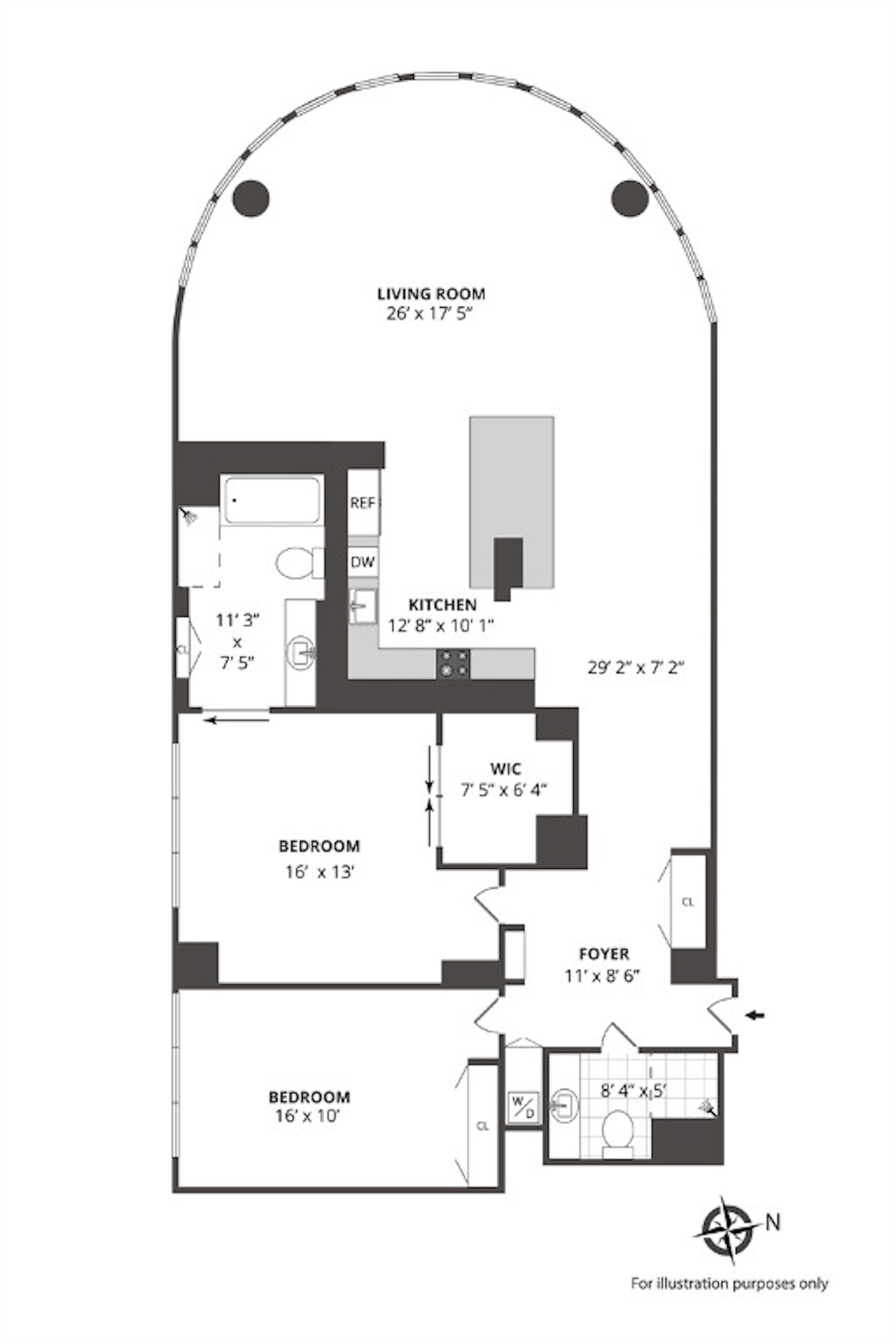 Floorplan for 330 East 38th Street, 53D