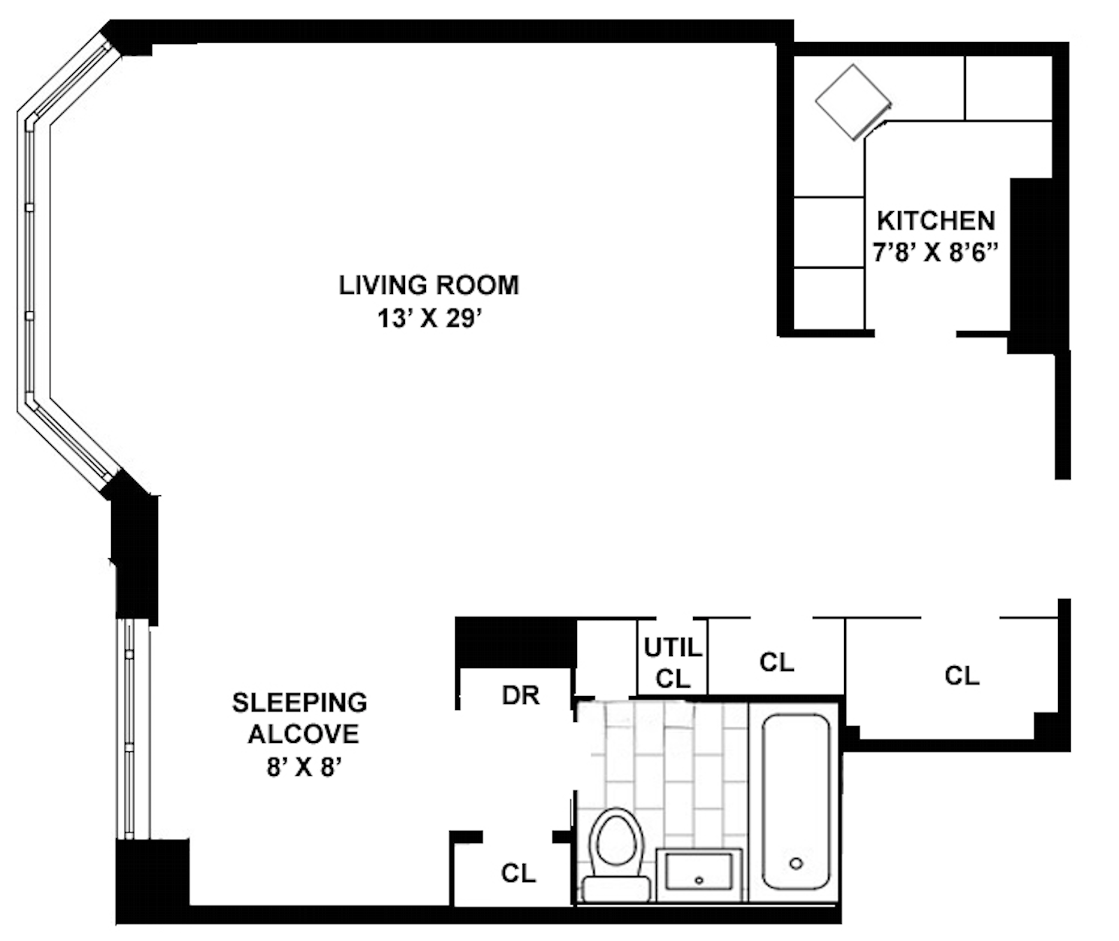 Floorplan for 205 East 63rd Street, 19F