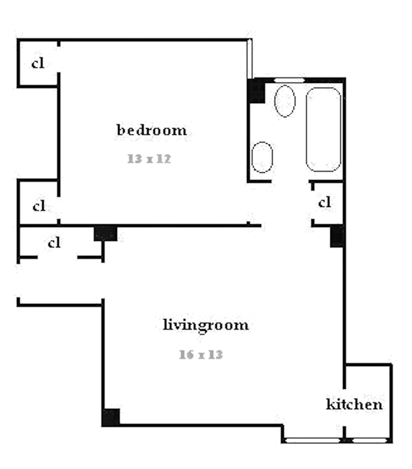Floorplan for 333 East 43rd Street, 515