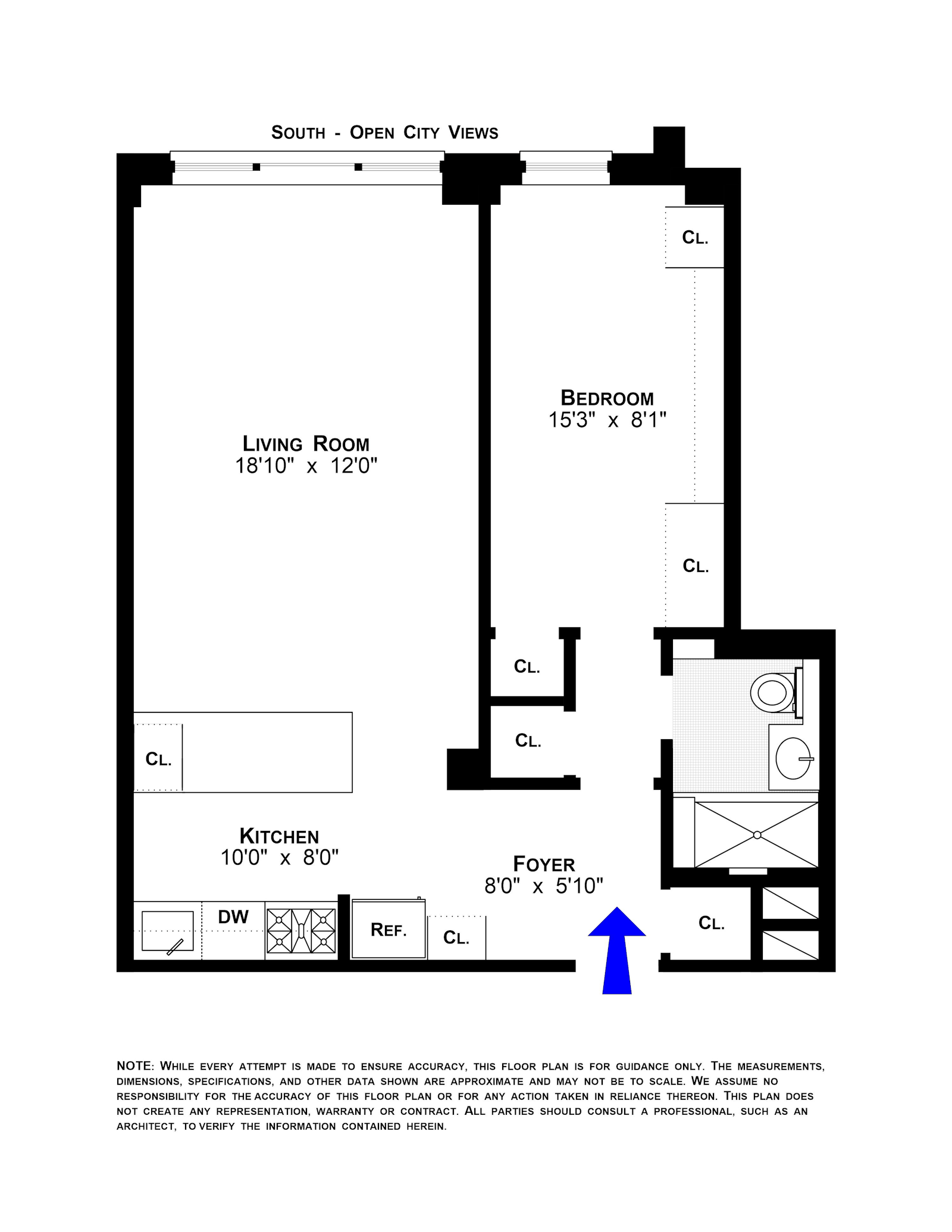 Floorplan for 11 Riverside Drive, 15PW