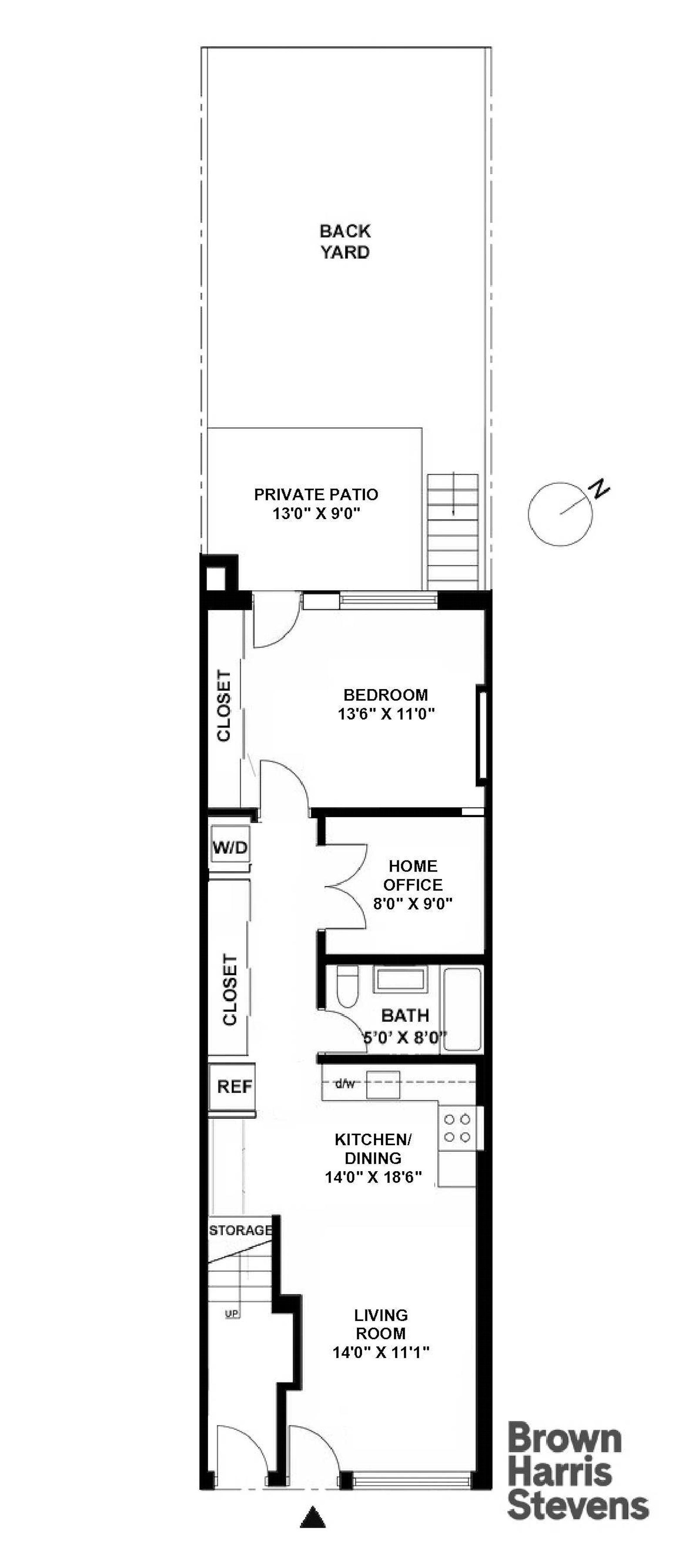 Floorplan for 1208 8th Avenue, GARDEN