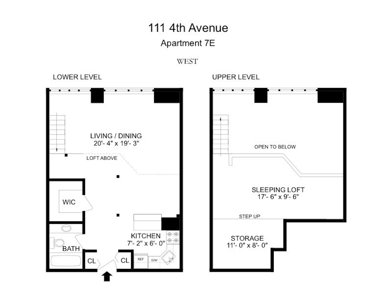 Floorplan for 111 Fourth Avenue, 7E