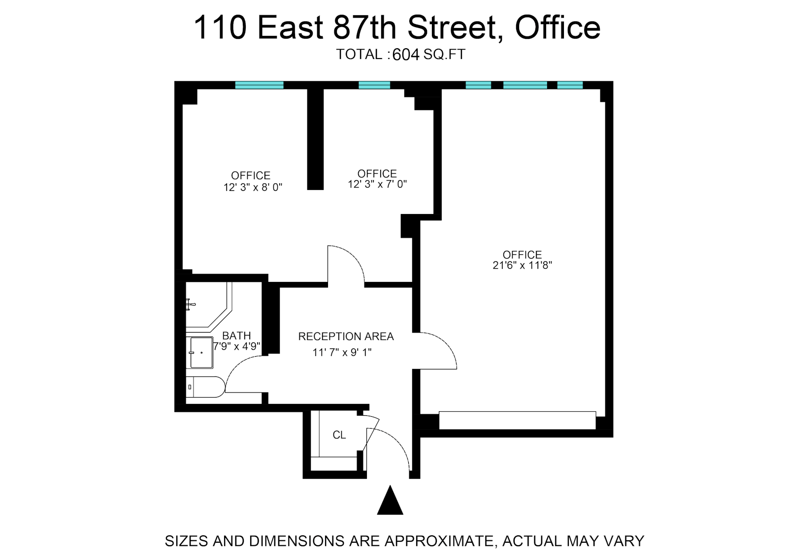 Floorplan for 110 East 87th Street, 1E