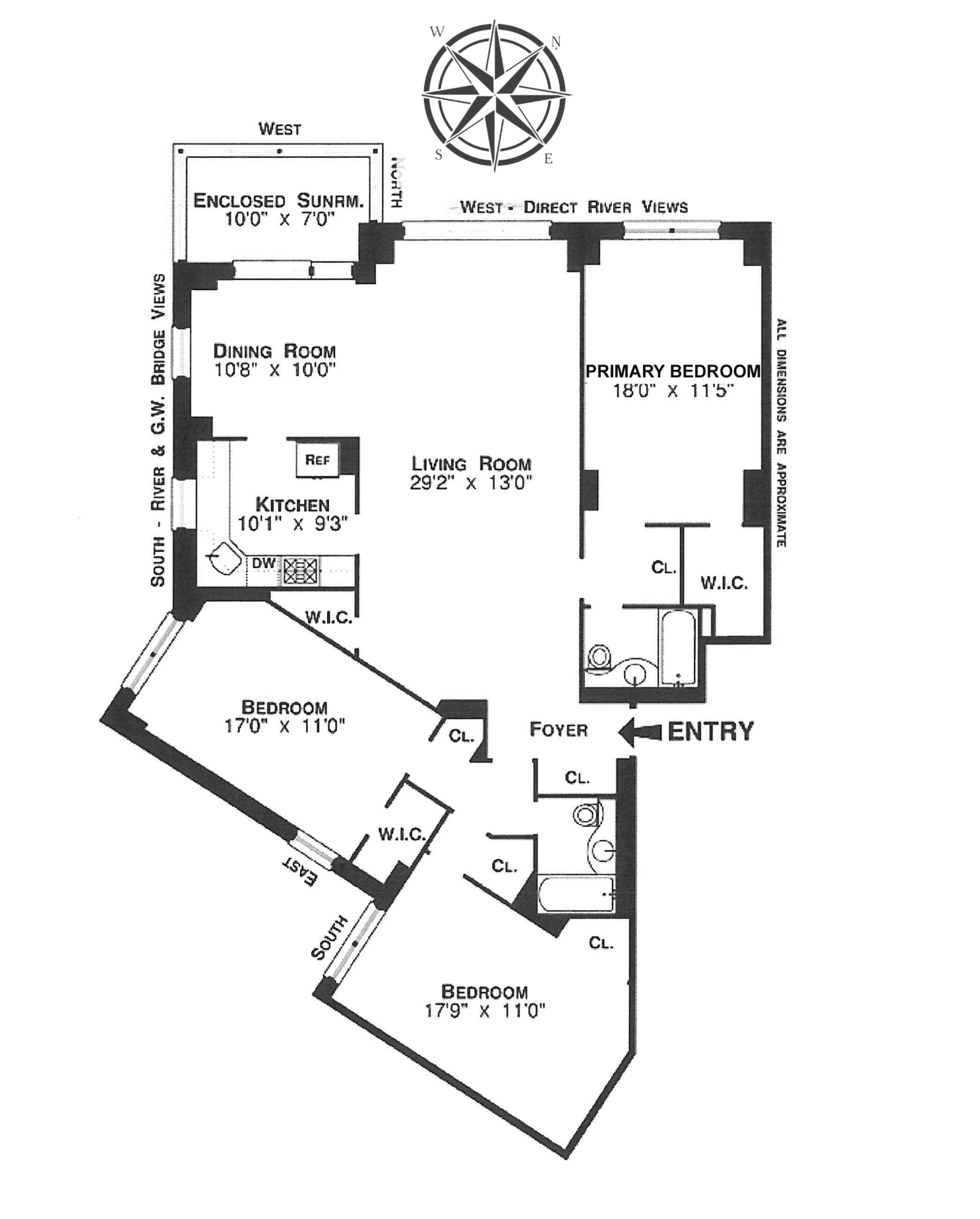 Floorplan for 2621 Palisade Avenue, 9B