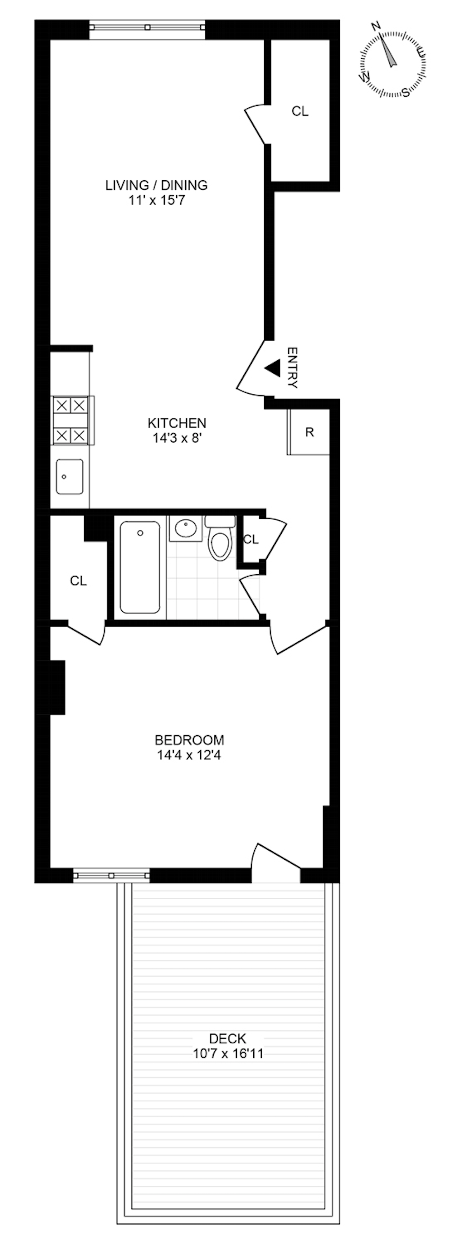 Floorplan for 406 9th St, 2