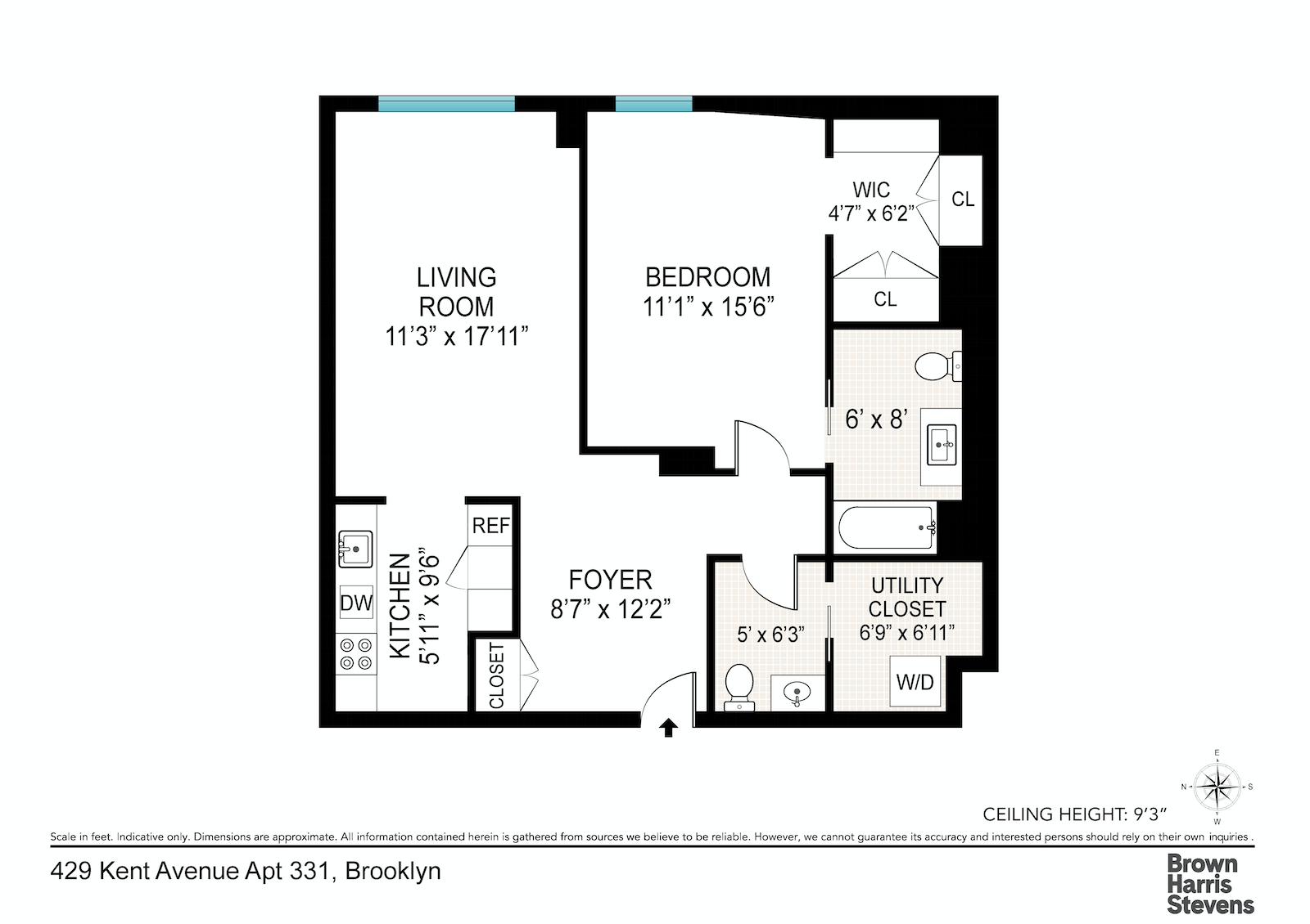Floorplan for 429 Kent Avenue, 331