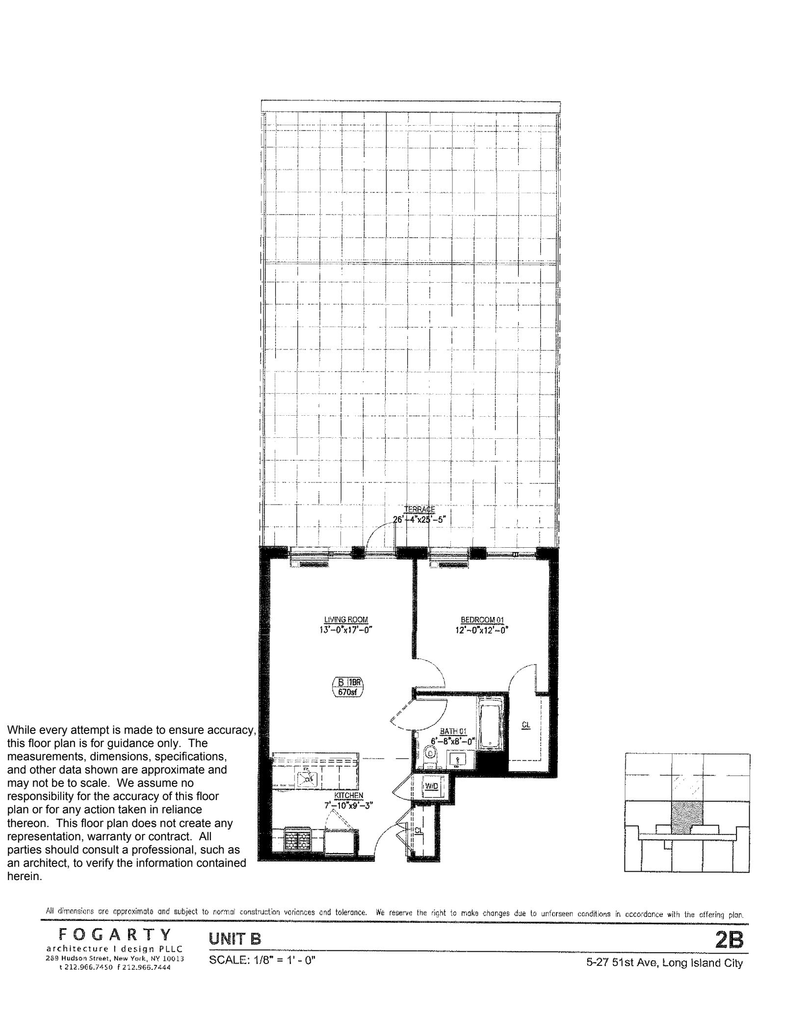 Floorplan for 5 -27 51st Ave, 2B
