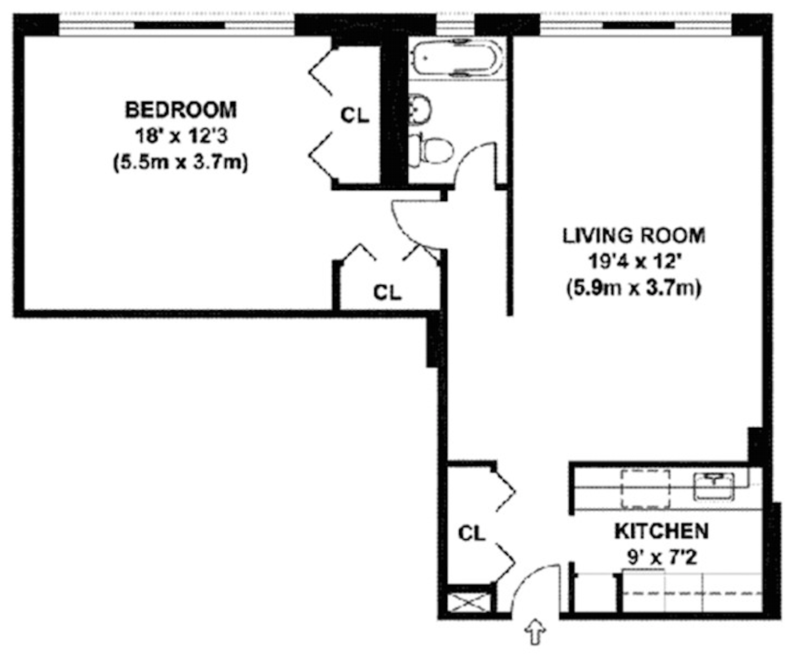 Floorplan for 222 East 80th Street, 4A
