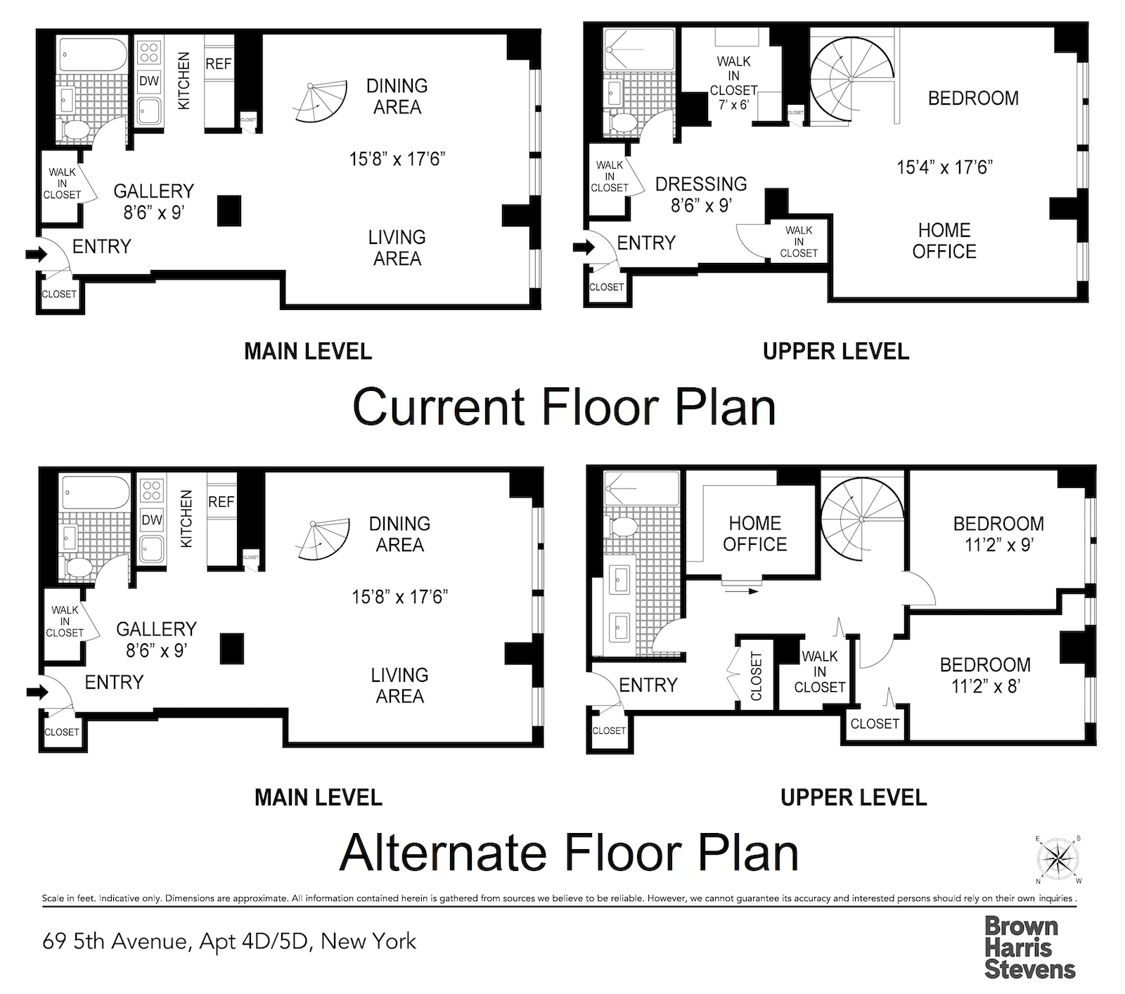 Floorplan for 69 Fifth Avenue, 4D/5D