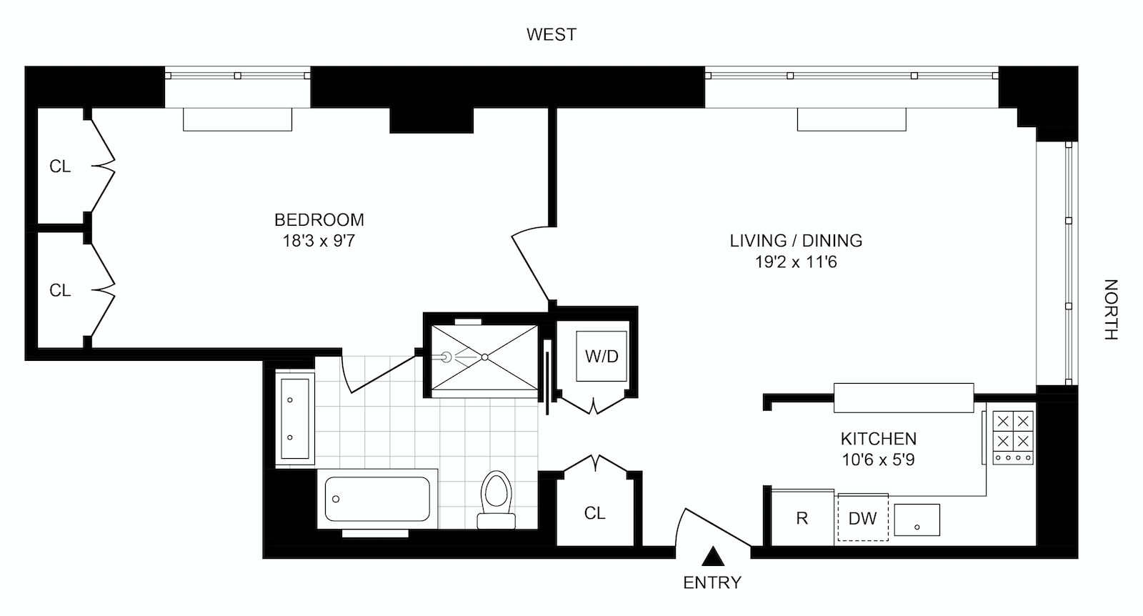 Floorplan for 87 Smith Street, 9A