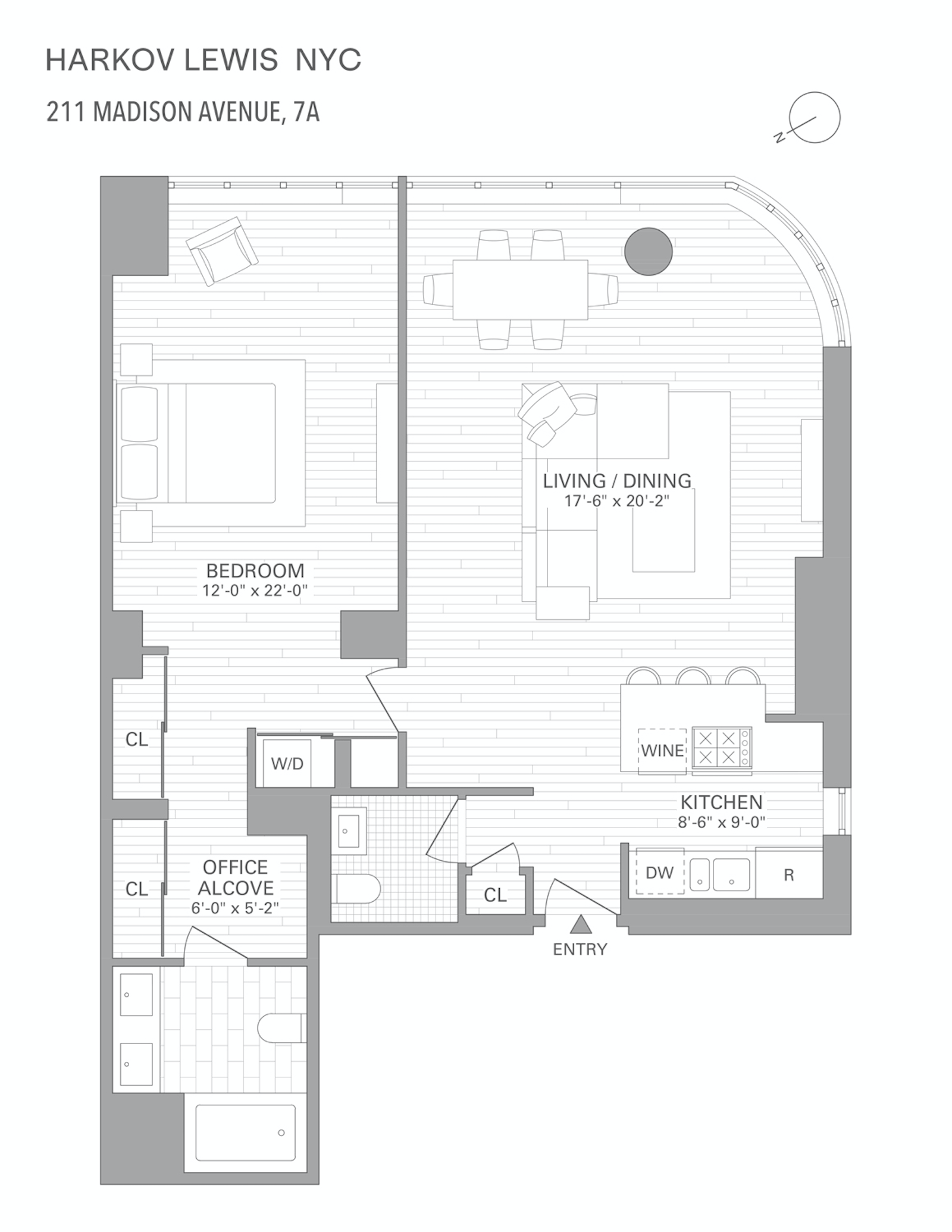 Floorplan for 211 Madison Avenue