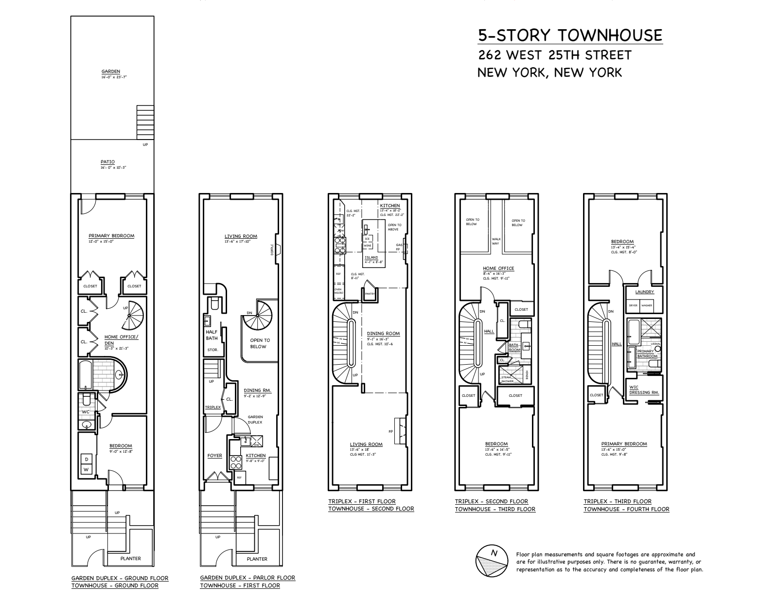 Floorplan for 262 West 25th Street