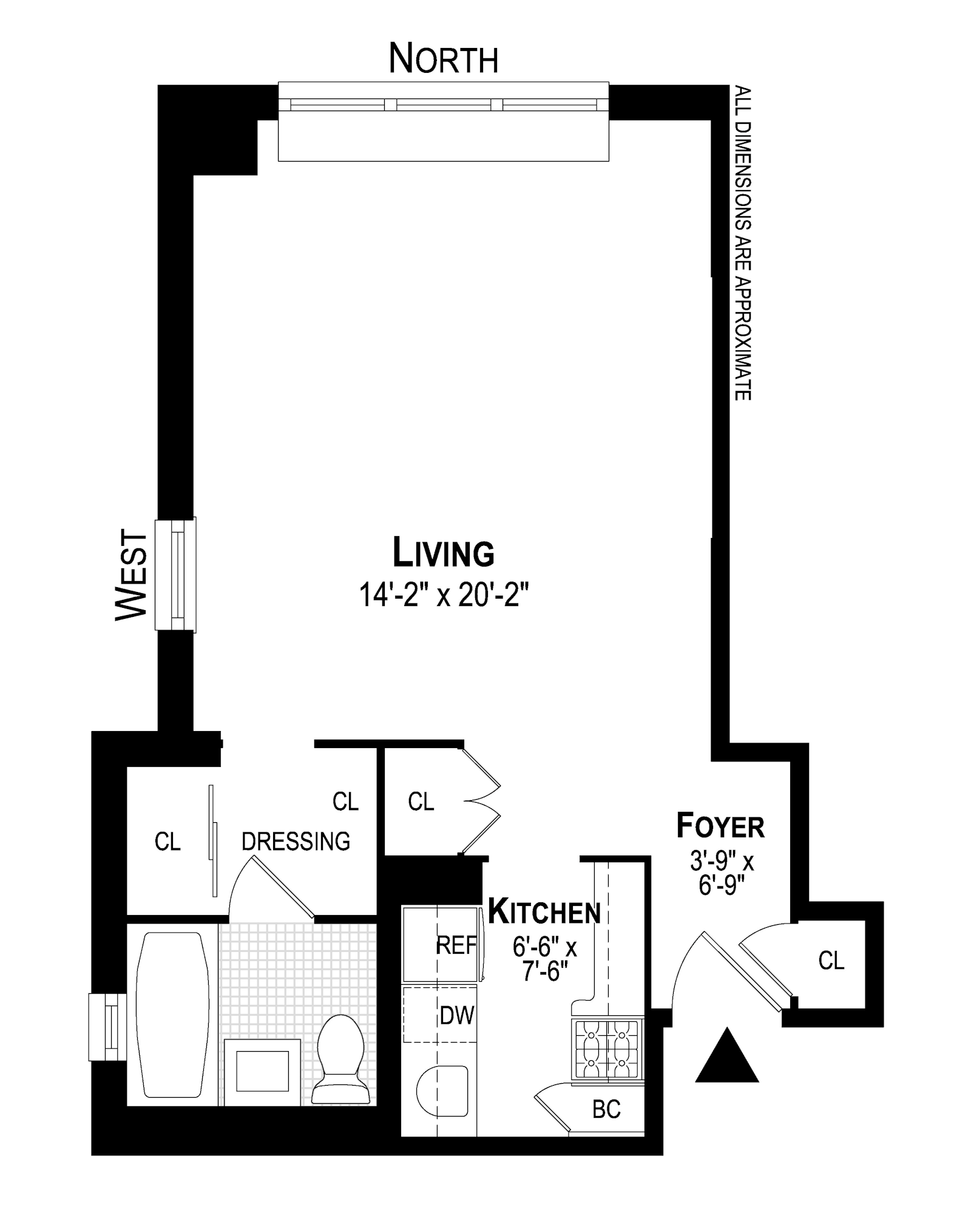 Floorplan for 330 Third Avenue, 19K