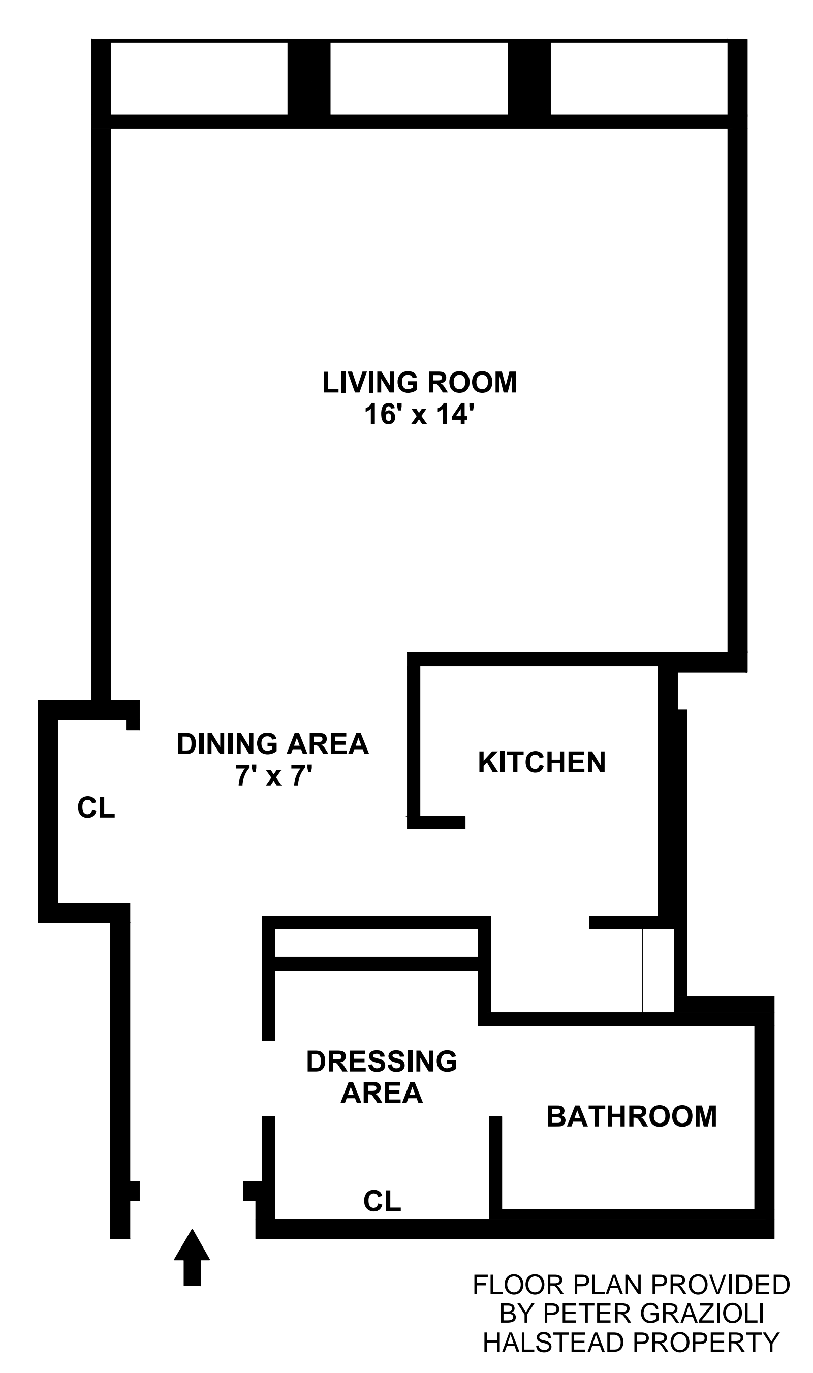 Floorplan for 330 East 33rd Street, 14H