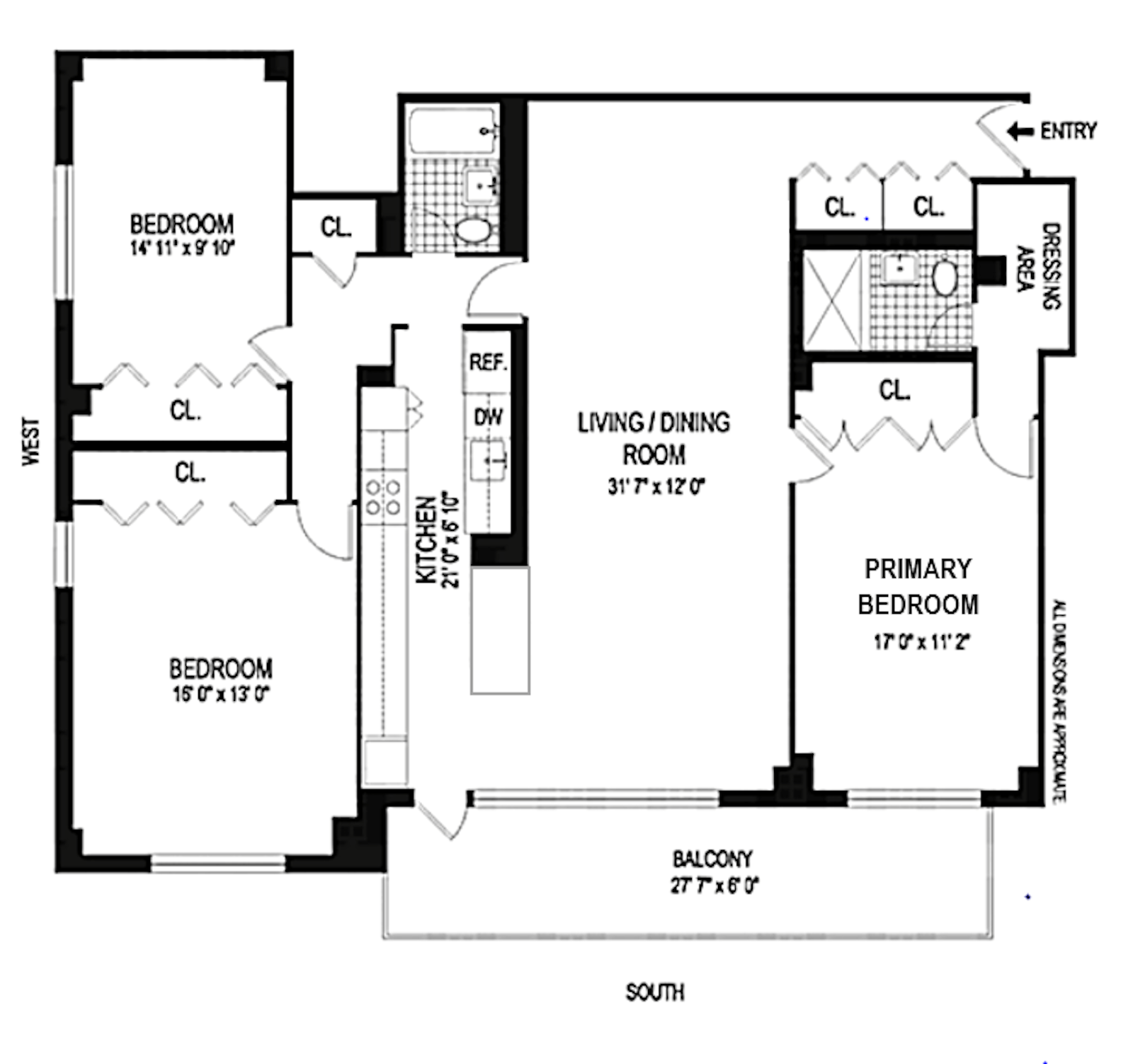 Floorplan for 2575 Palisade Avenue, 11B