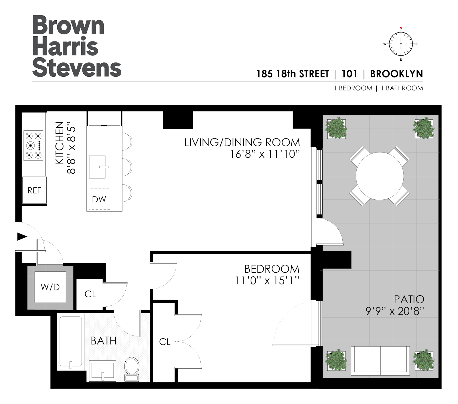 Floorplan for 181 18th Street, 101