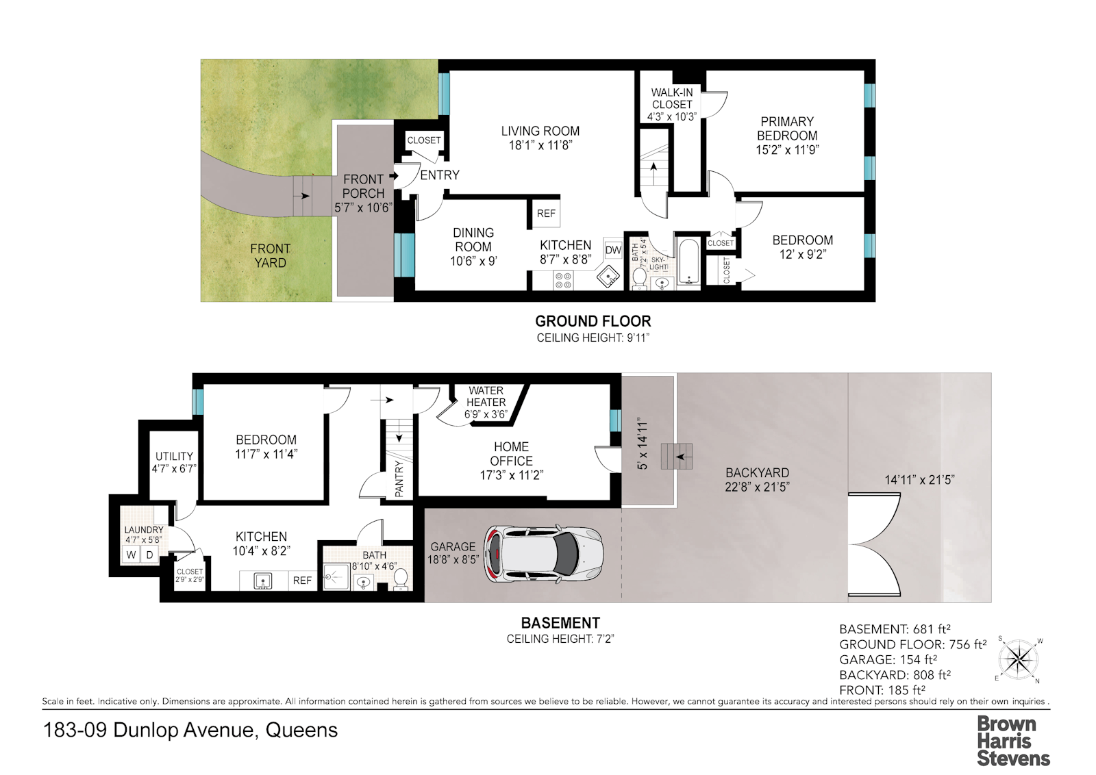 Floorplan for 183 -09 Dunlop Avenue