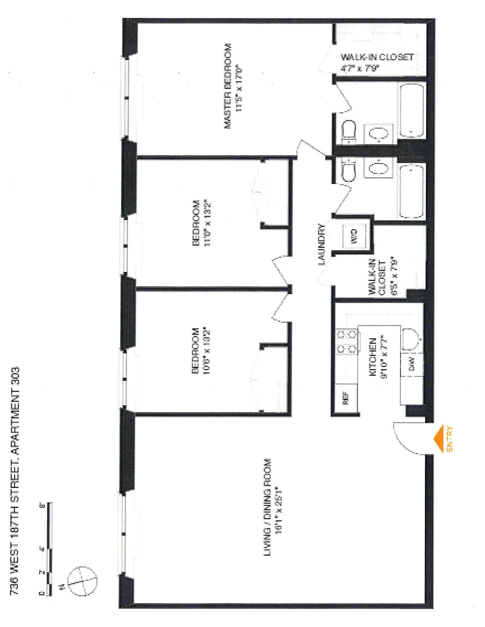 Floorplan for 736 West 187th Street