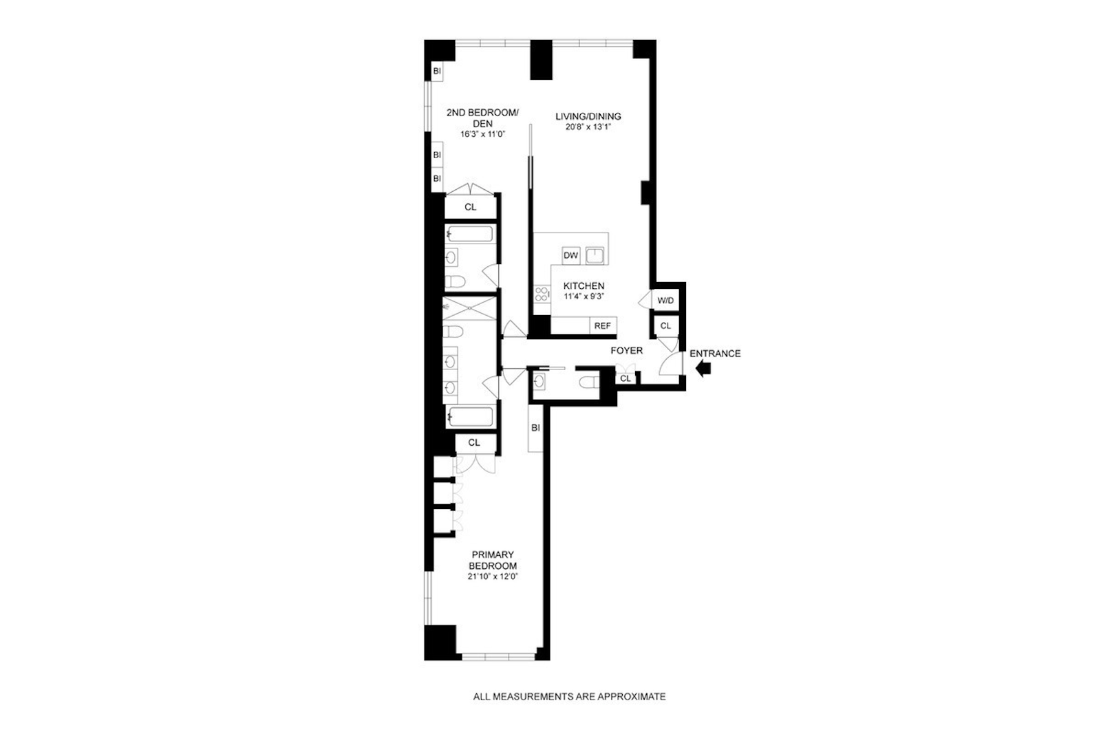 Floorplan for 261 West 25th Street, 8B
