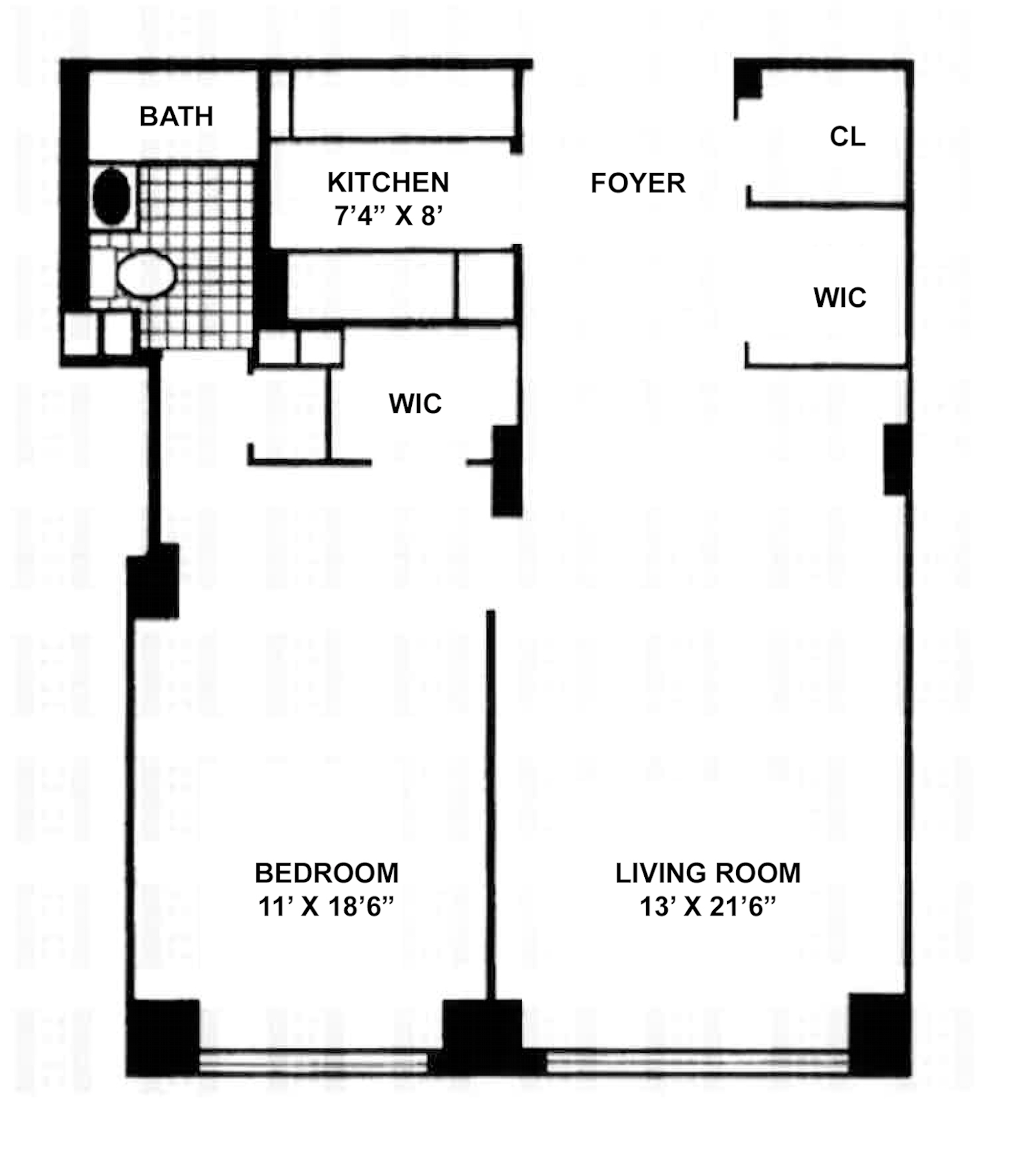 Floorplan for 1175 York Avenue, 11G