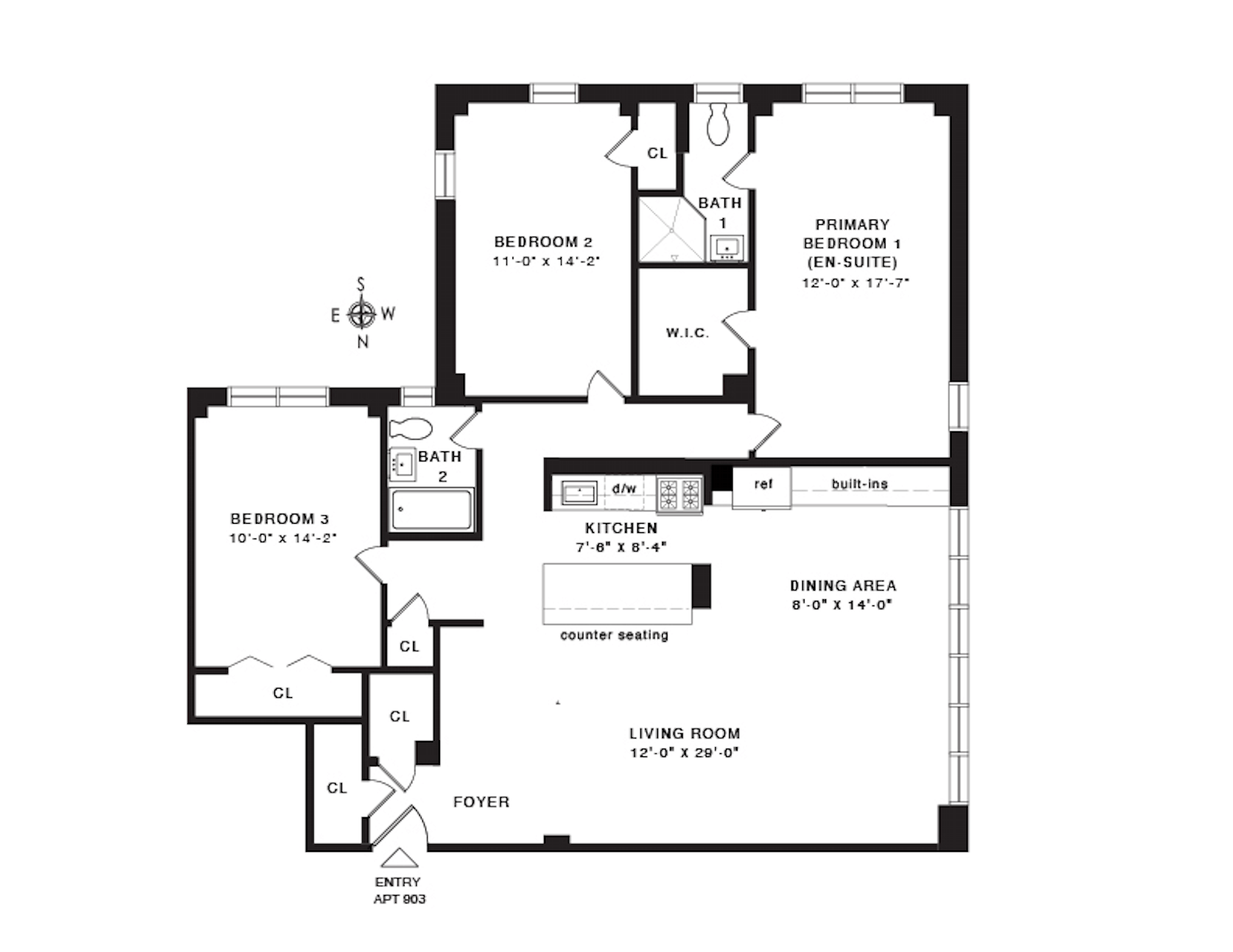Floorplan for 4525  Henry Hudson Pkwy W