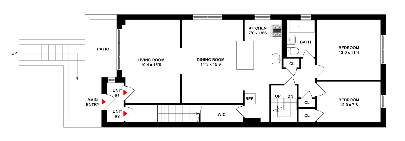 Floorplan for 50-53 39th Place