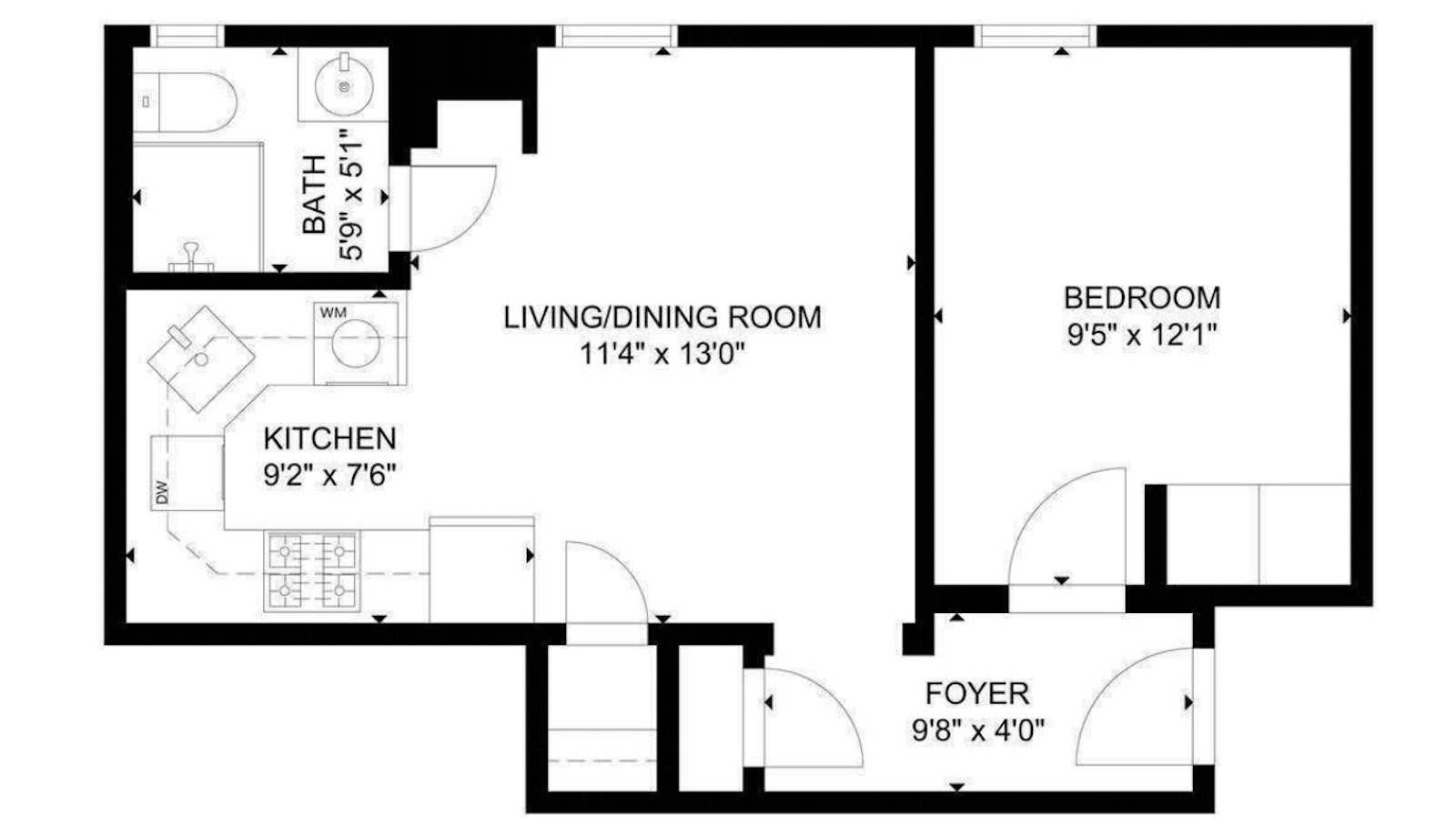Floorplan for 195 Prospect Park West, 2C