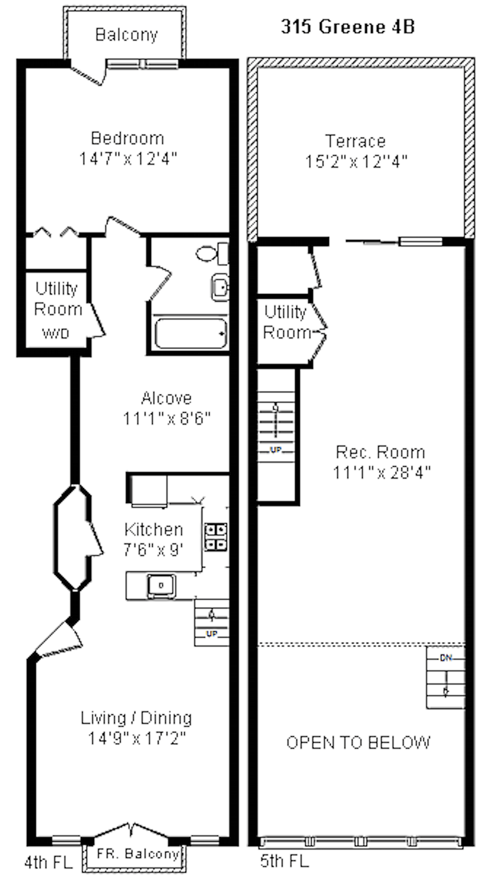 Floorplan for 325 Clinton Street, 3