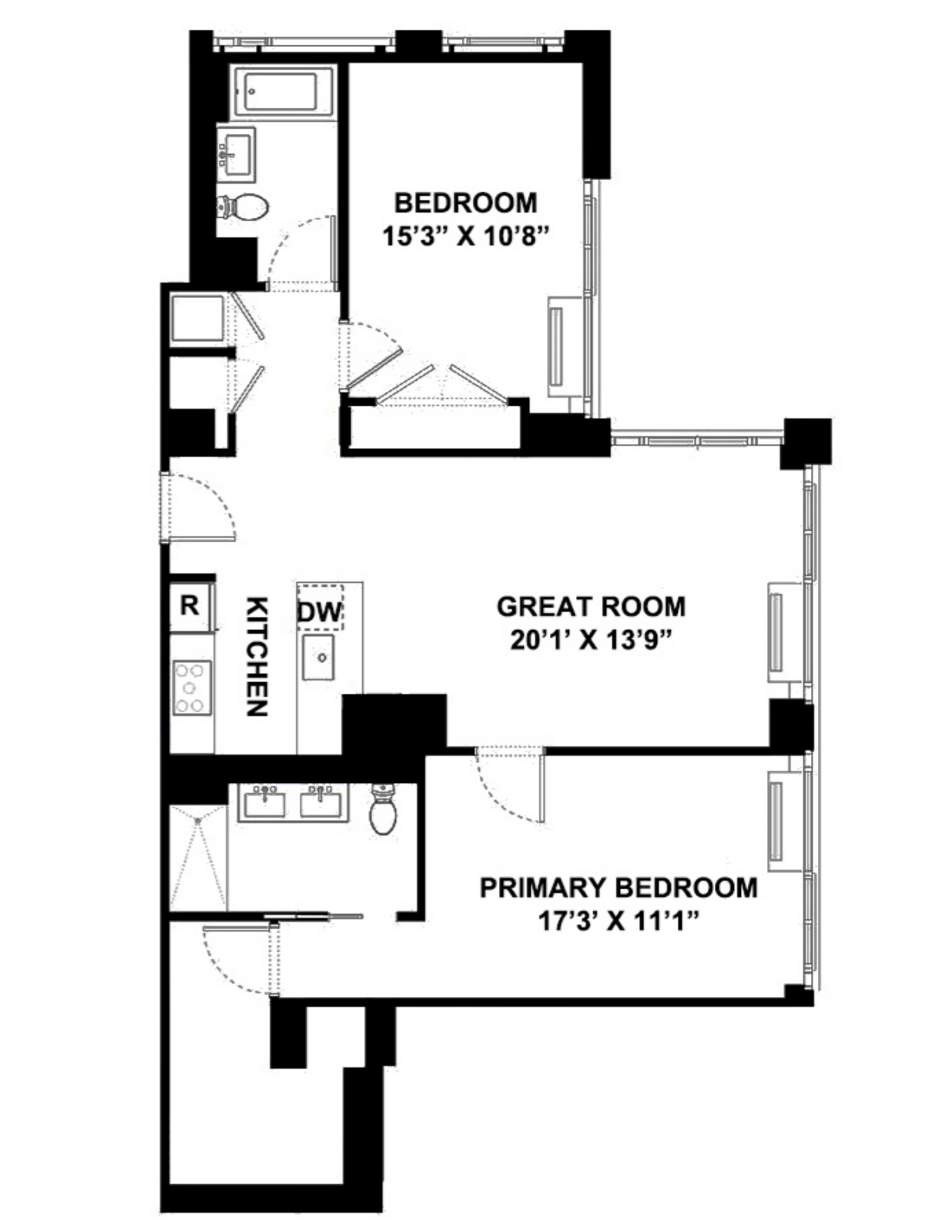 Floorplan for 385 First Avenue, 4B