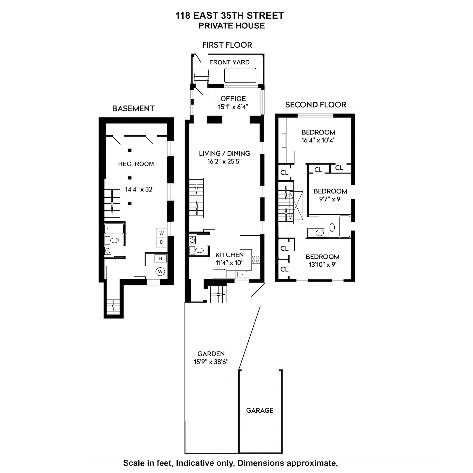 Floorplan for 118 East 35th Street, HOUSE