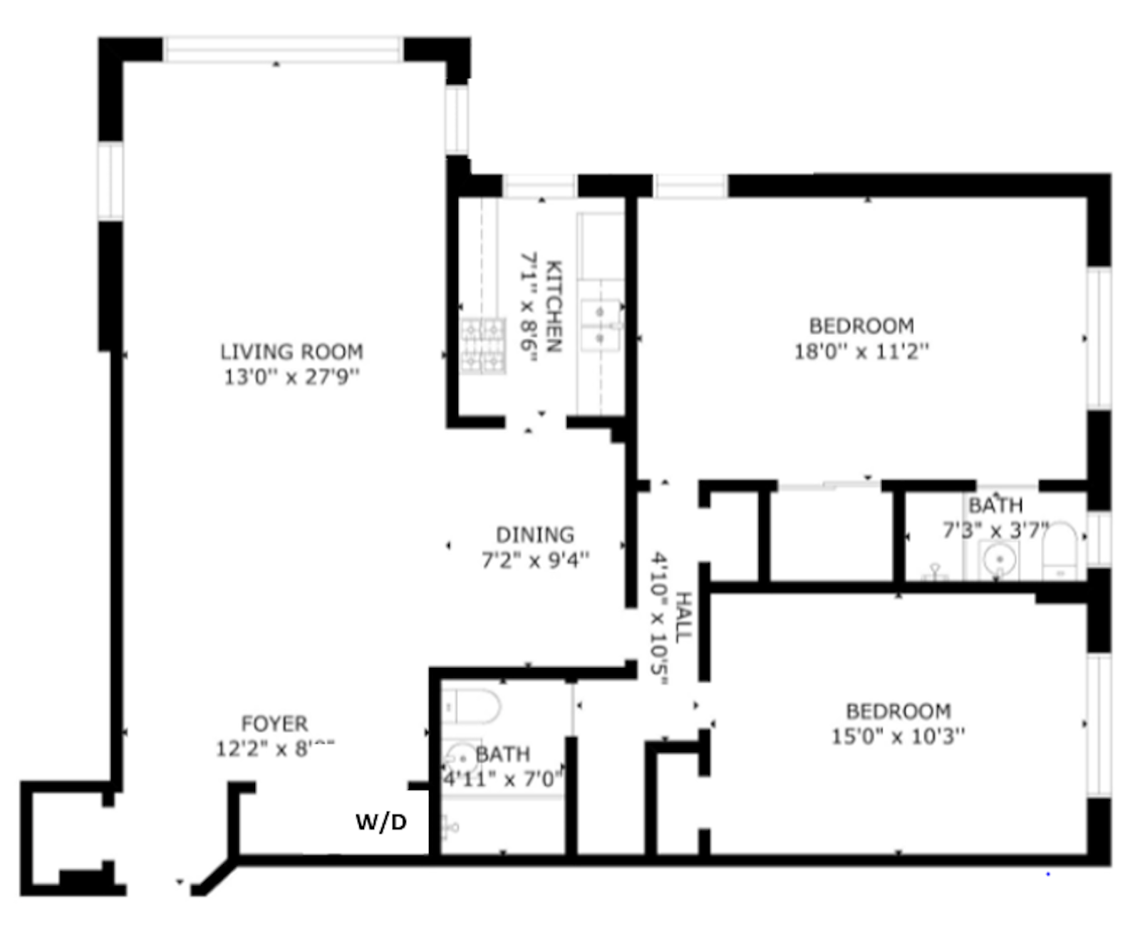 Floorplan for 3750 Hudson Manor Terrace, 2FLBE