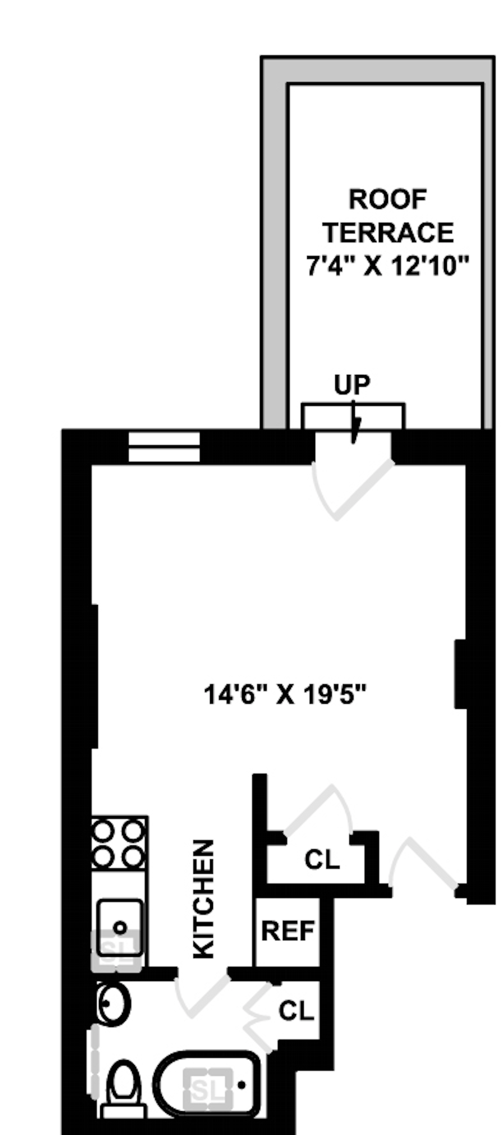 Floorplan for 123 West 78th Street, 2R