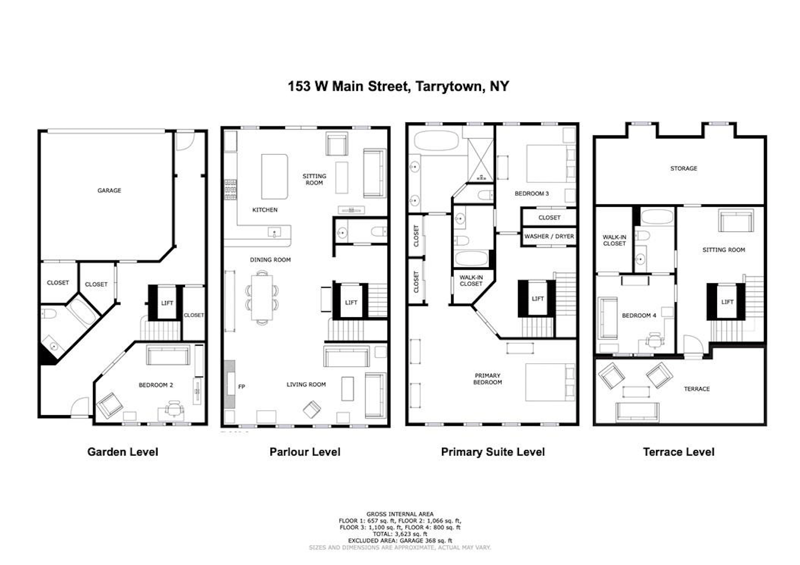 Floorplan for 153 West Main Street